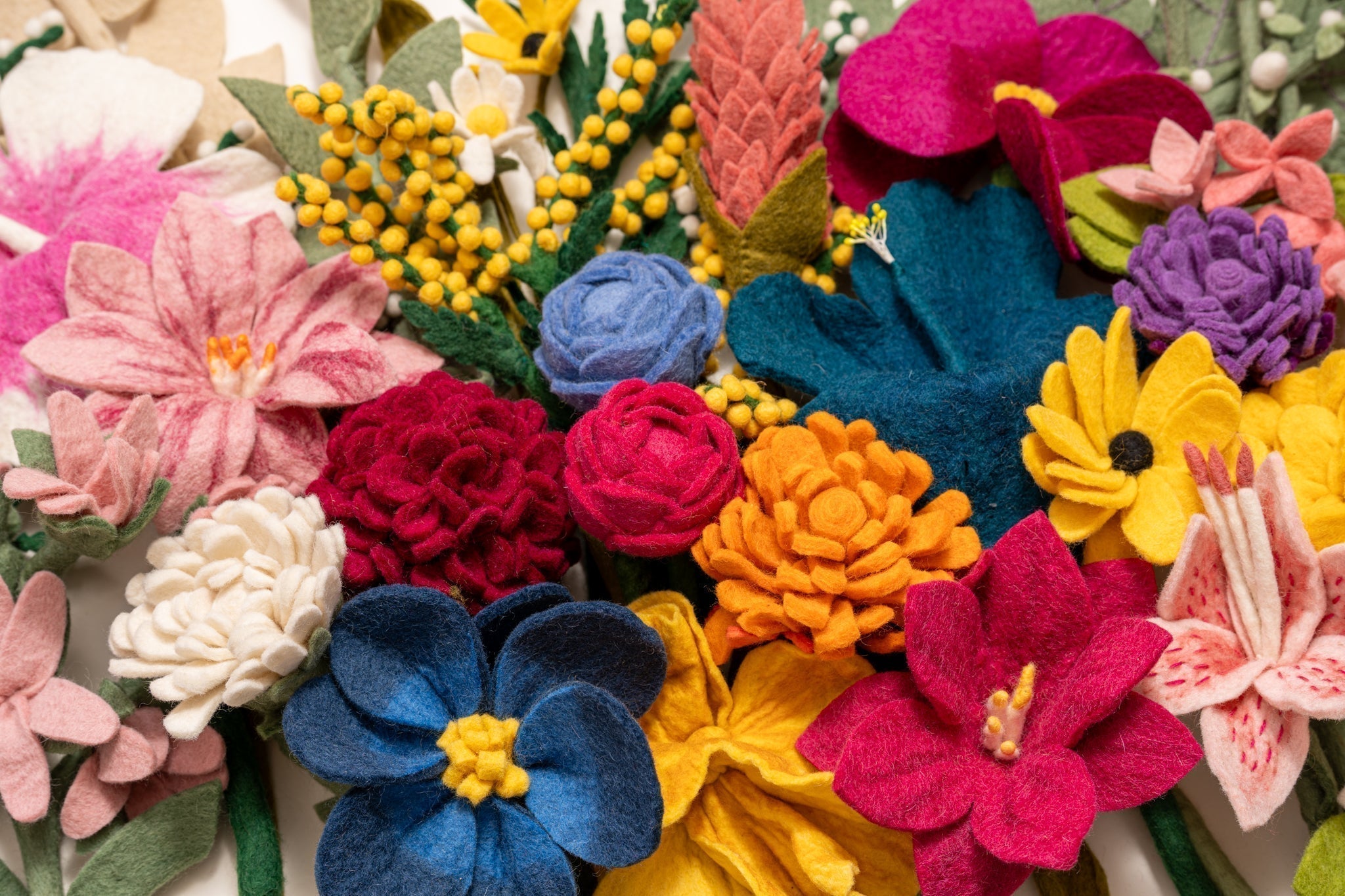 colorful felt flowers for mother's day gifting | Global Goods Partners