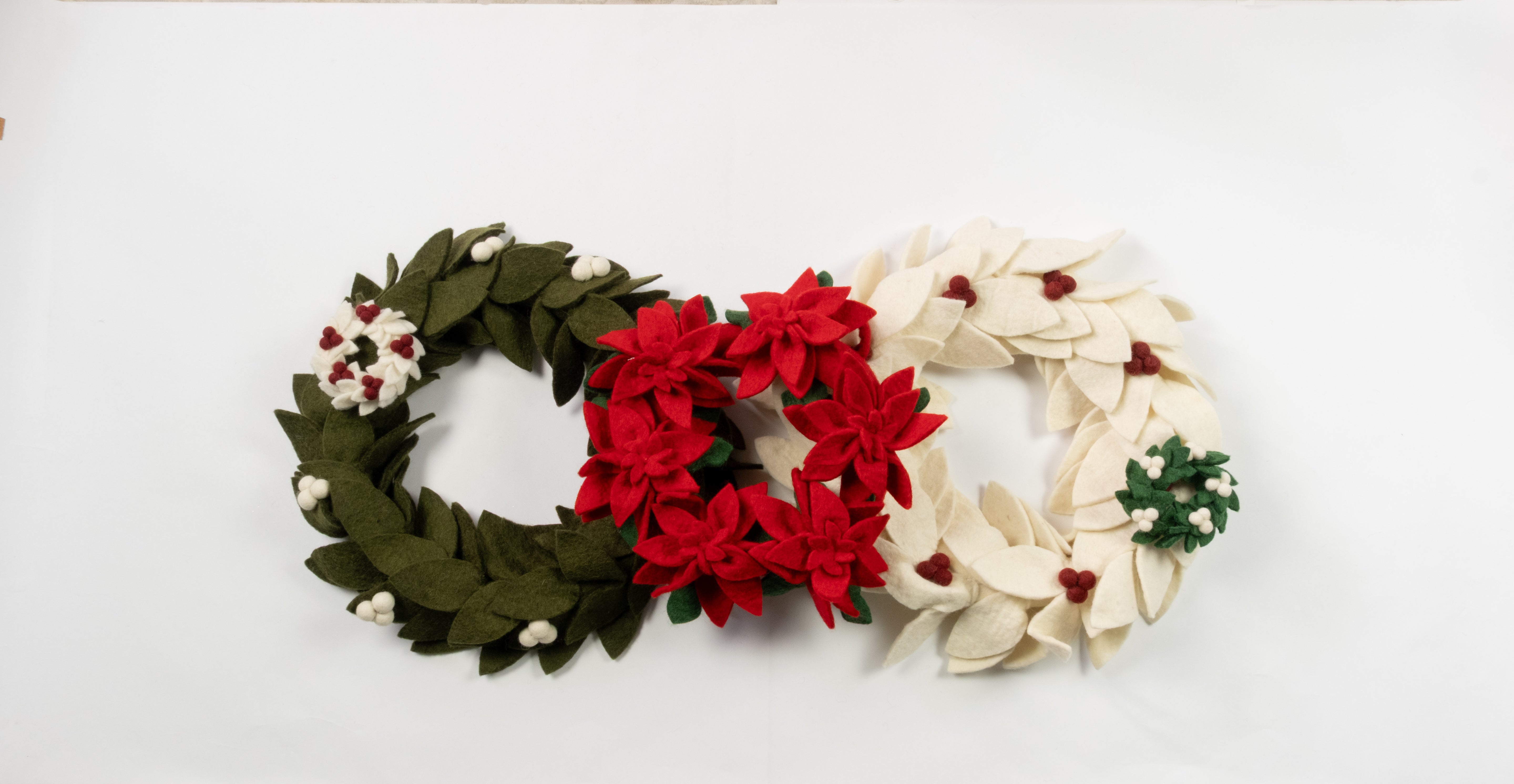 Felt Mini Wreath Ornament