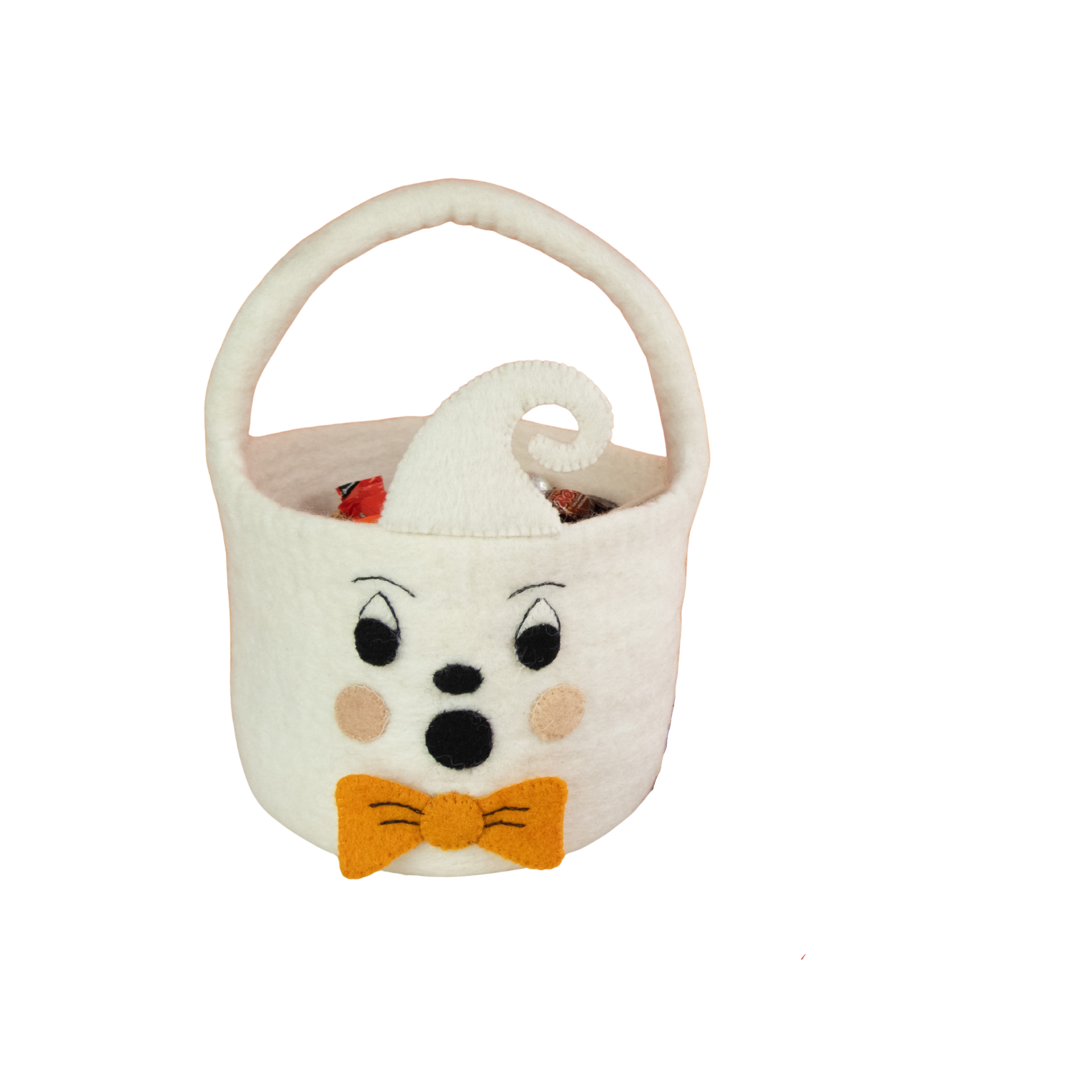 Felt Halloween Bucket Ghost