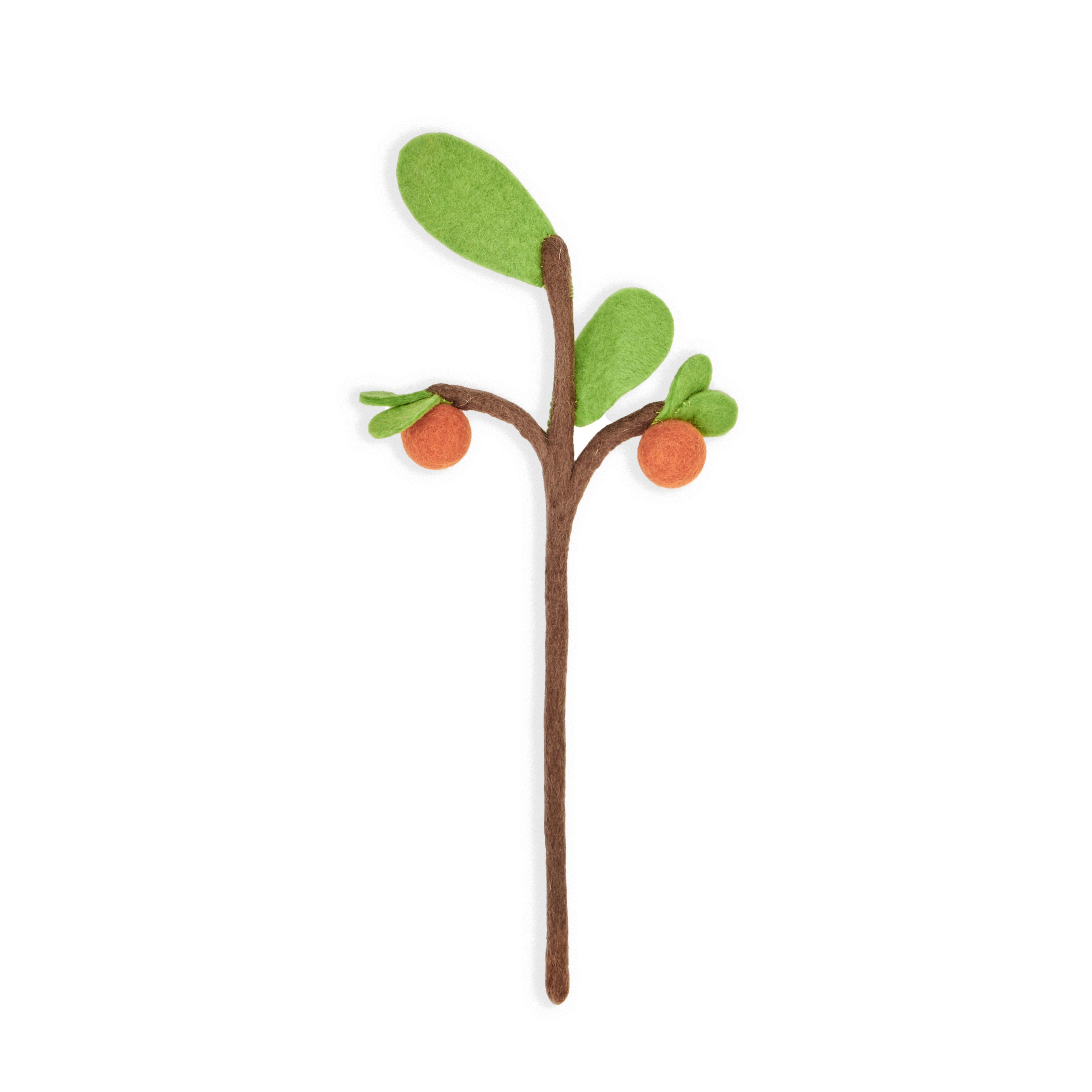 Orange Felt Fruit Tree Branch Fair Trade Global Goods Partners
