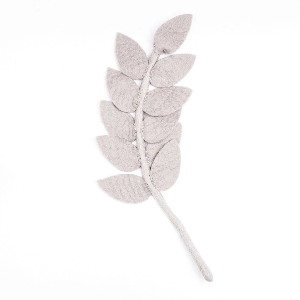 Felt Harvest Leaf Grey Lilac