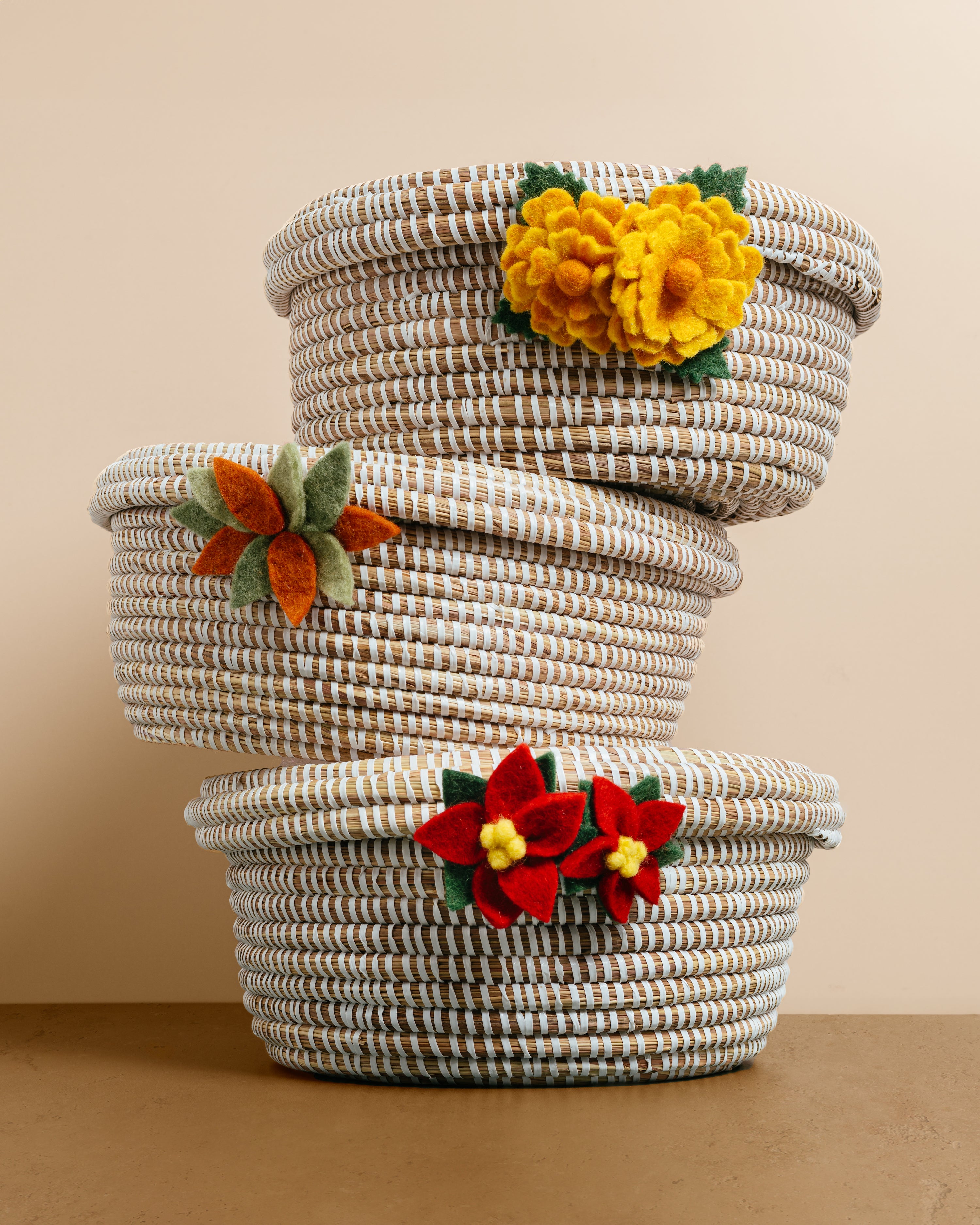 Felt Marigold Wire Gift Wrap