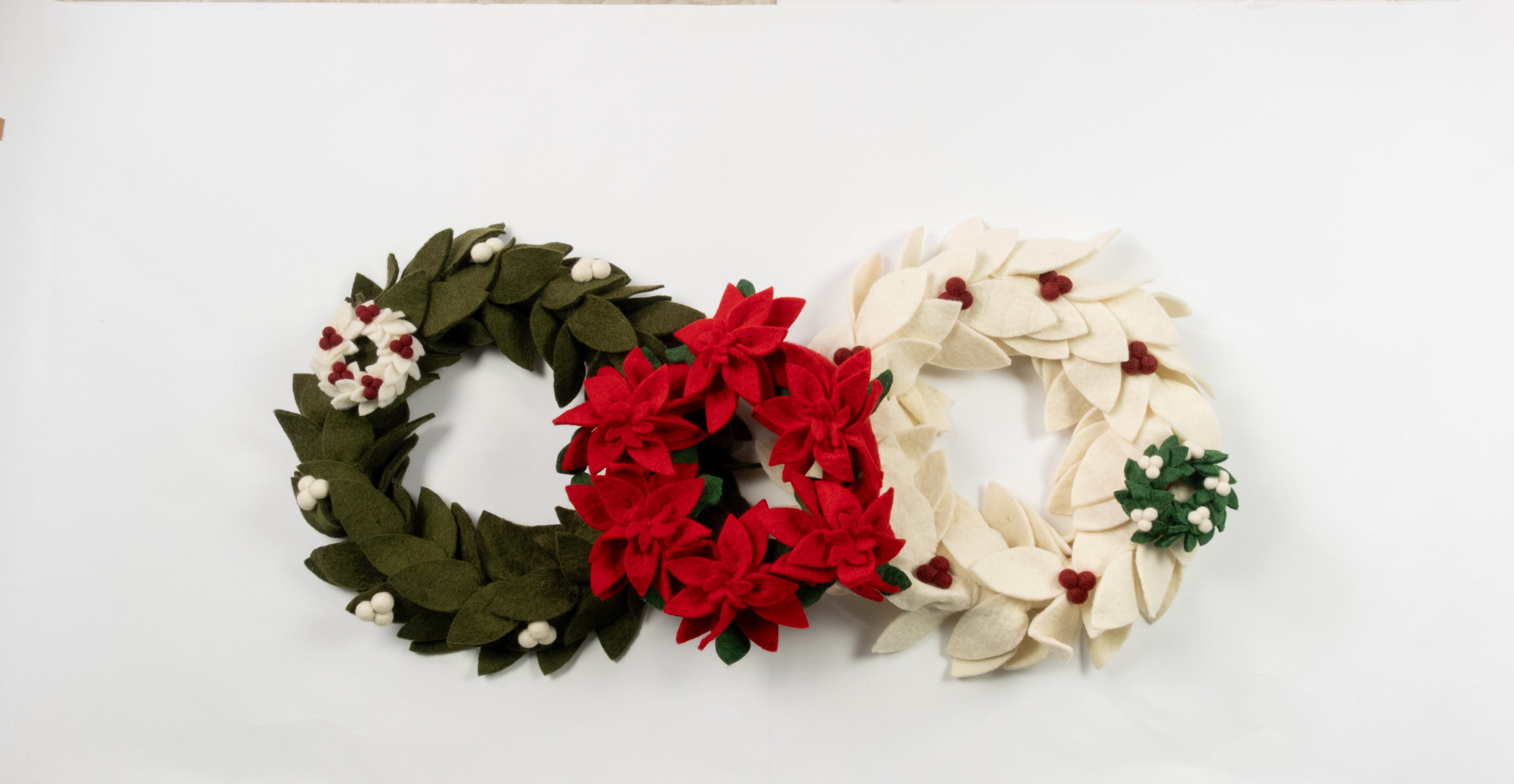 Felt Mini Wreath Ornament