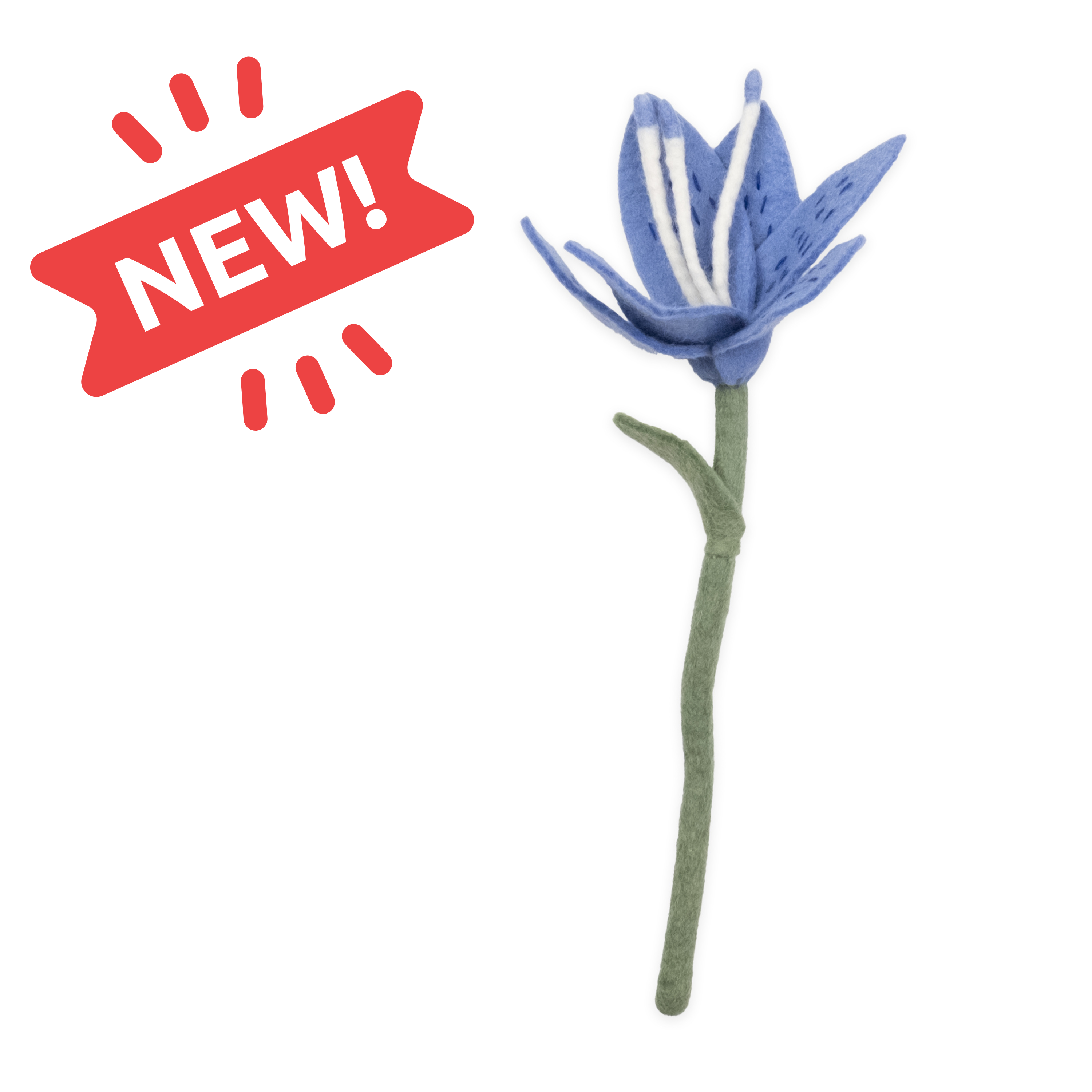 Felt Stargazer Lily Flower