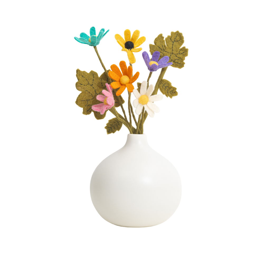 Felt Daisy Accent Stem