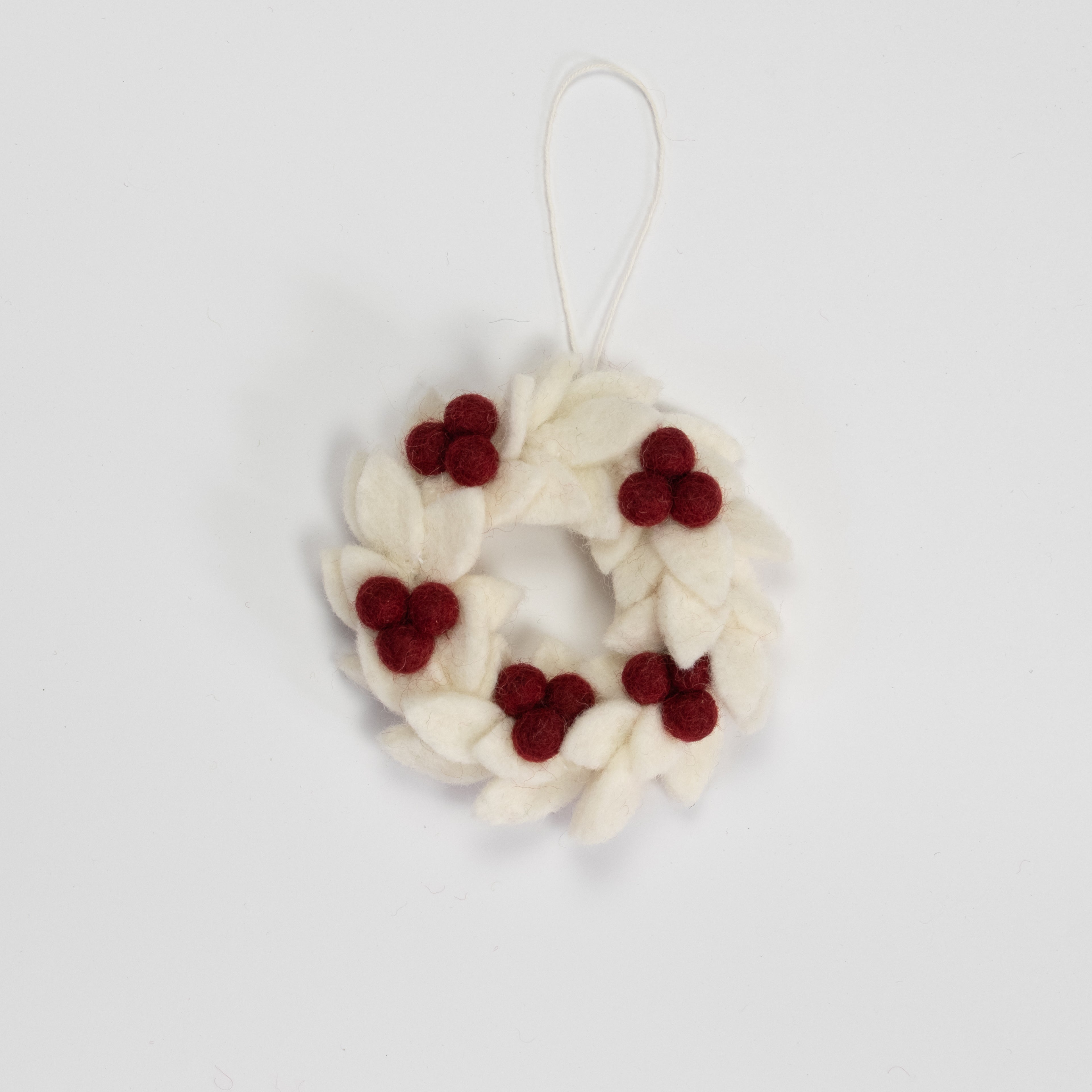 Felt Mini Wreath Ornament