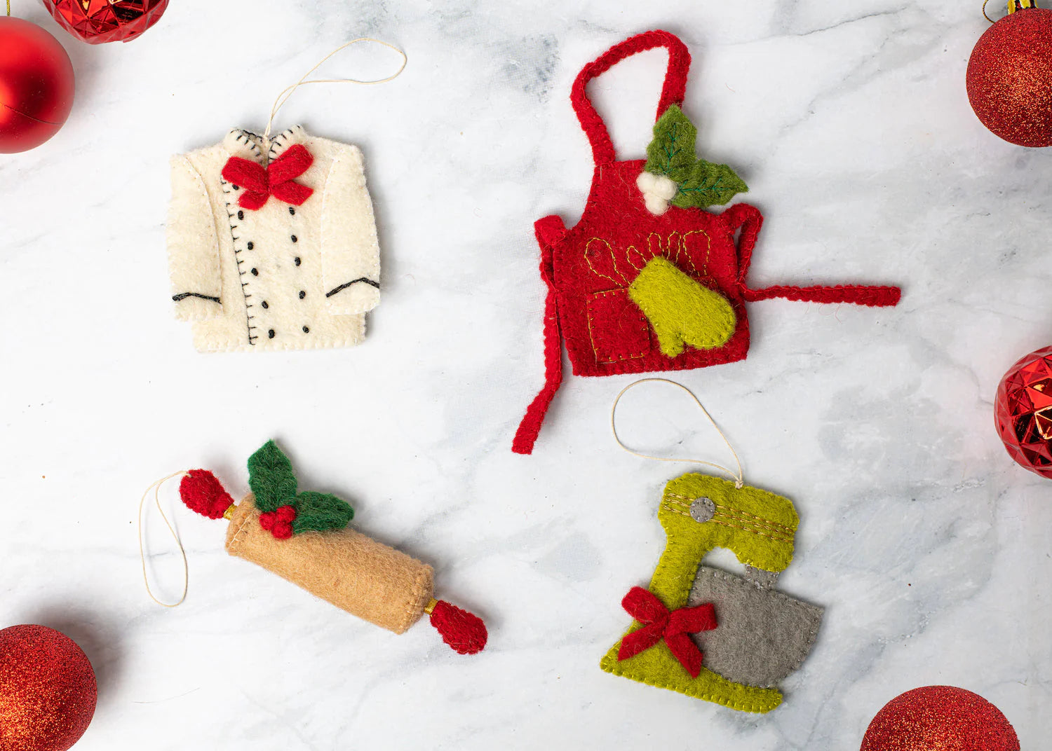 Felt Kitchen Ornaments