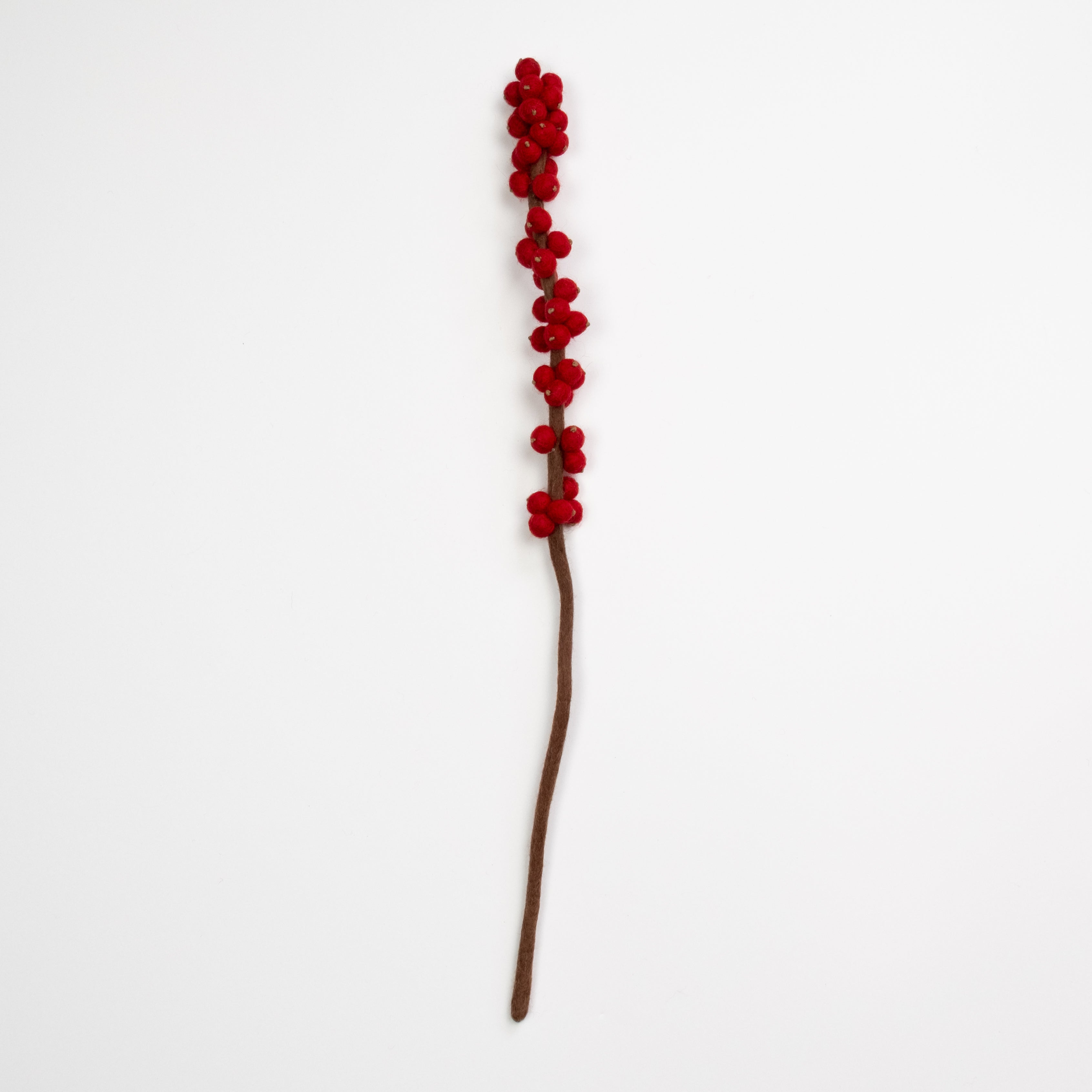 Felt Winterberry Ilex Stem