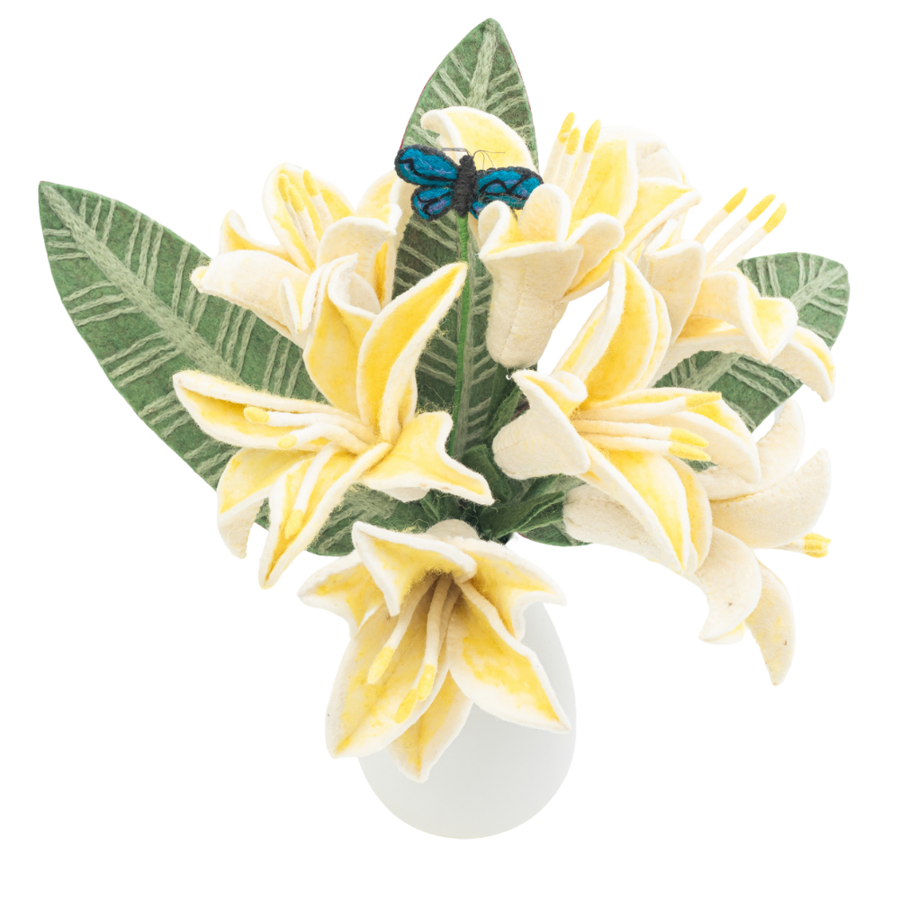 felt lily flower Felt Easter Lily