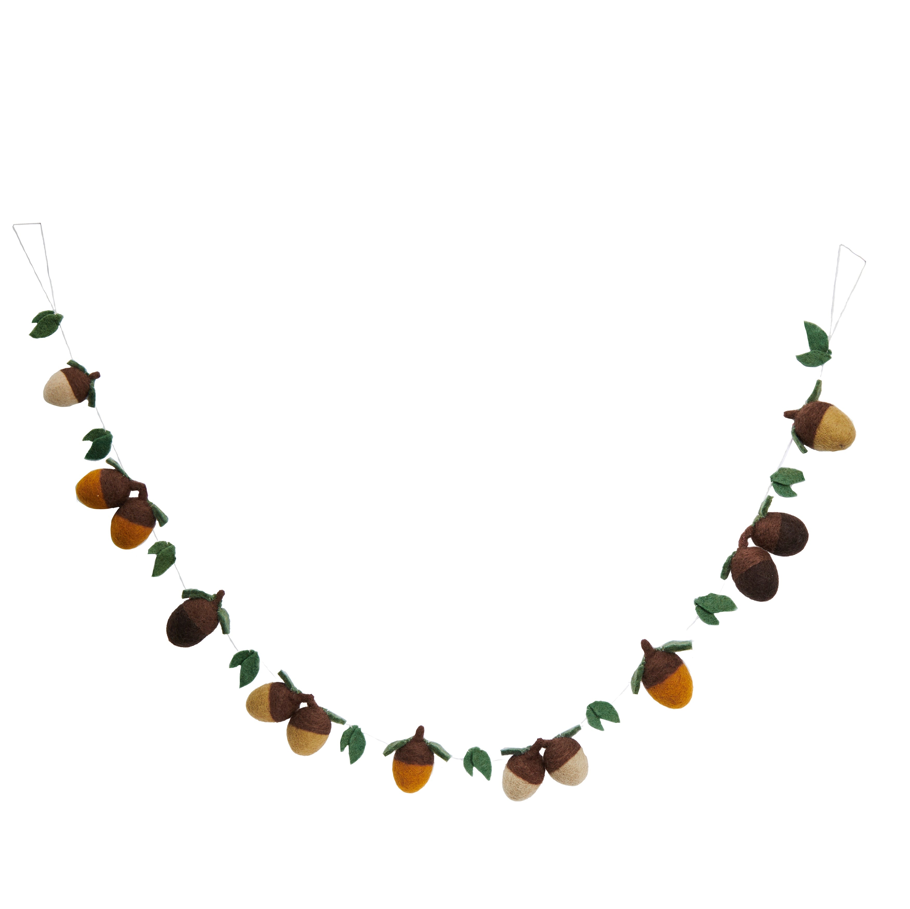 Fall Thanksgiving Felt Acorn Garland for Home Decor - Fair Trade _ Global Goods Partners