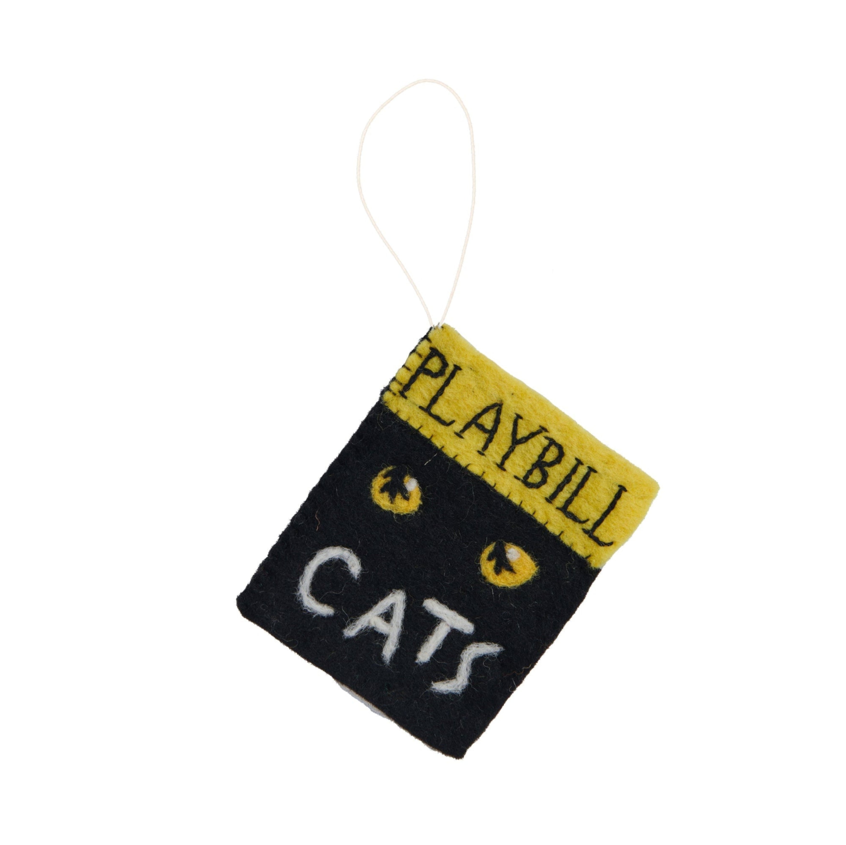 Felt Cats Broadway Playbill Ornament - Fair Trade - Global Goods Partners