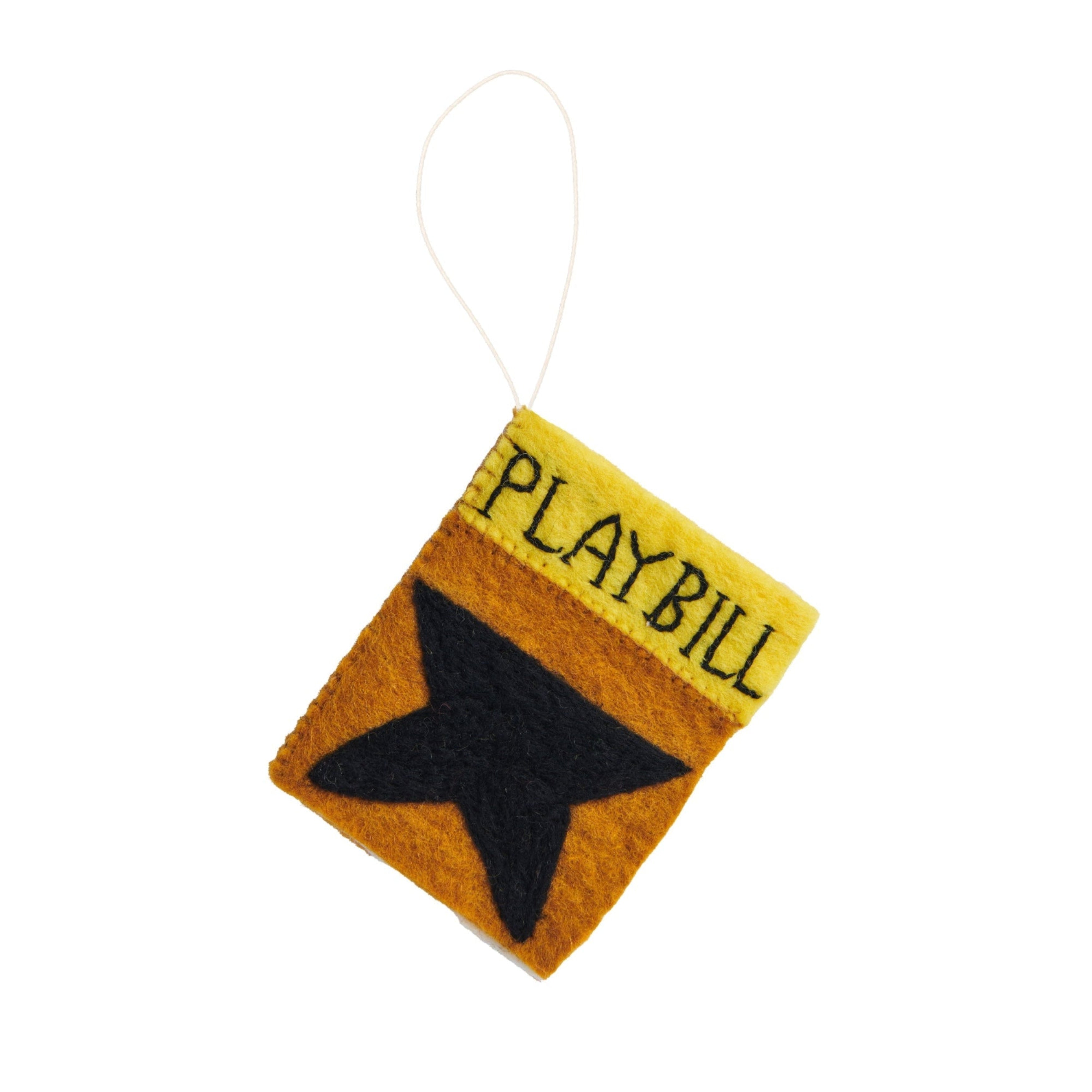 Felt Hamilton Broadway Playbill Ornaments - Fair Trade - Global Goods Partners