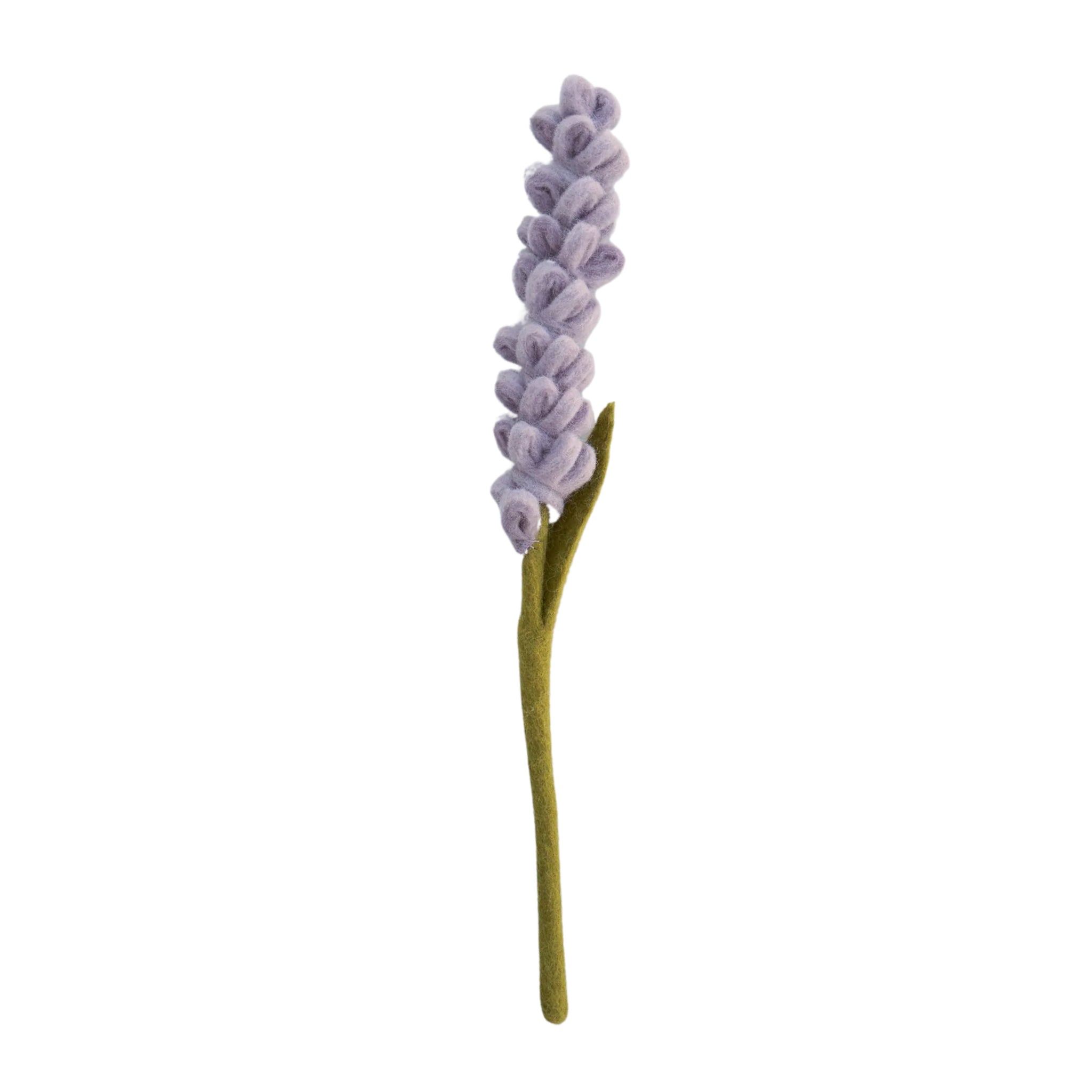 lilac purple felt lavender floral stem