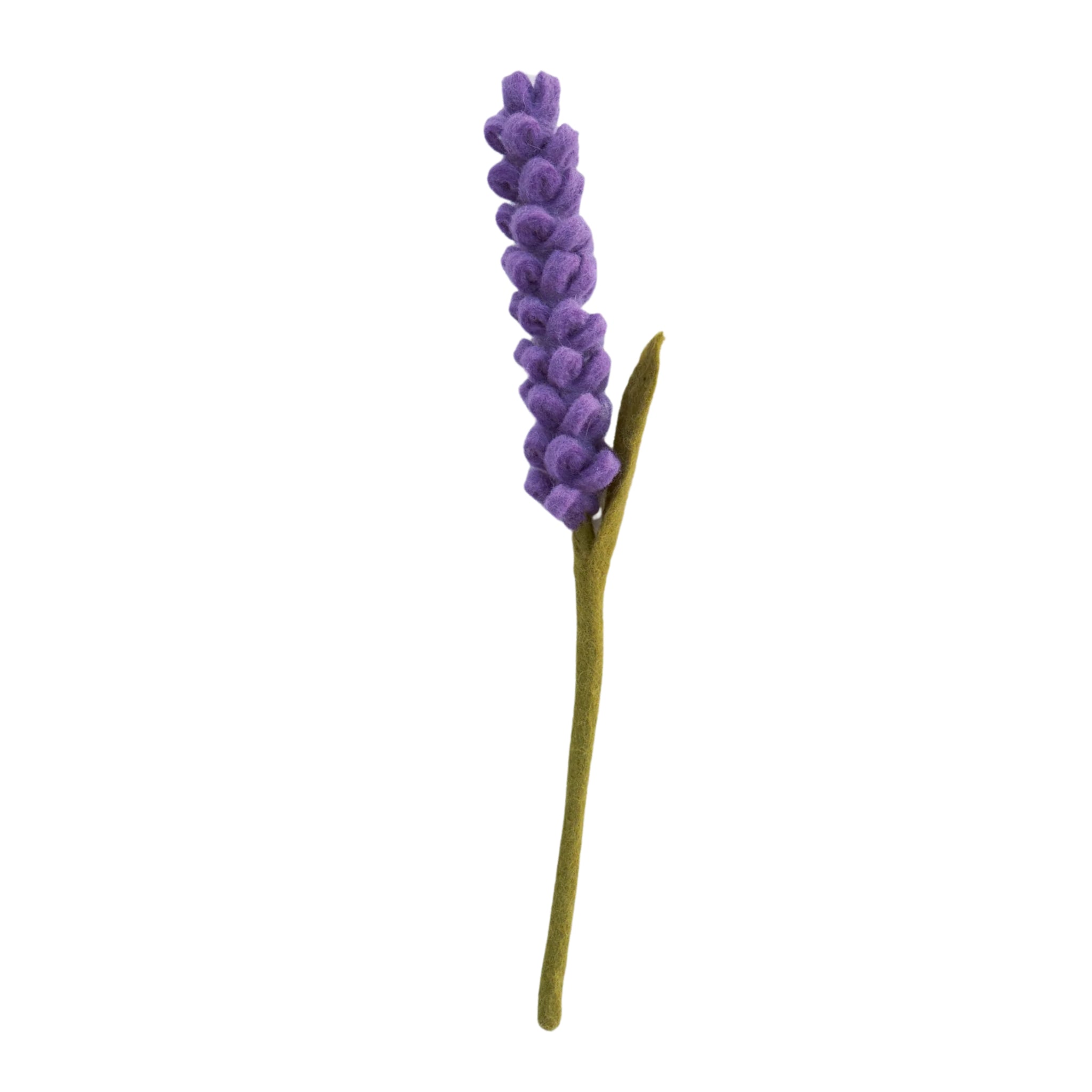 purple felt lavender flower stem