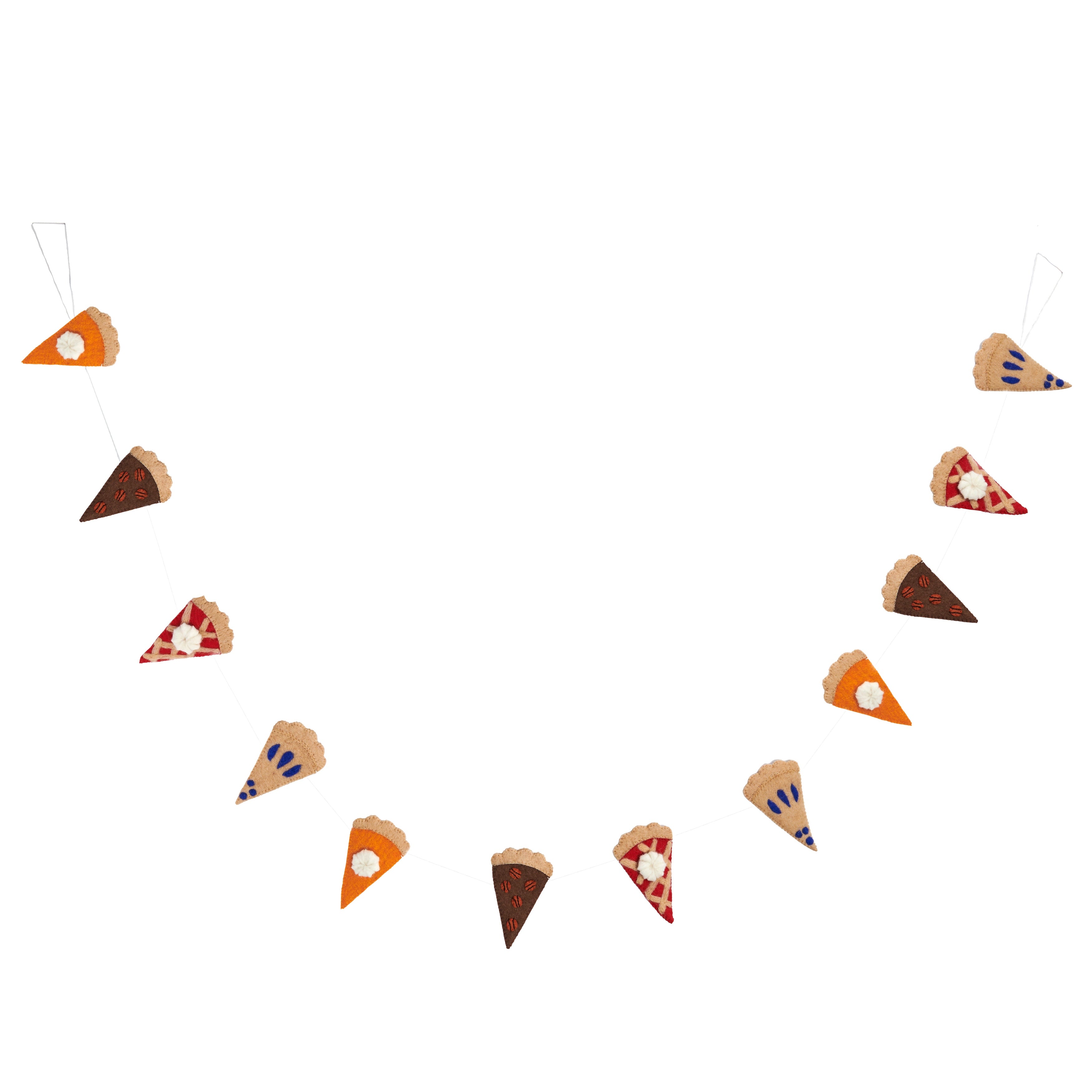 Felt Thanksgiving Pie Slices Garland for Home Decoration - Global Goods Partners Fair Trade