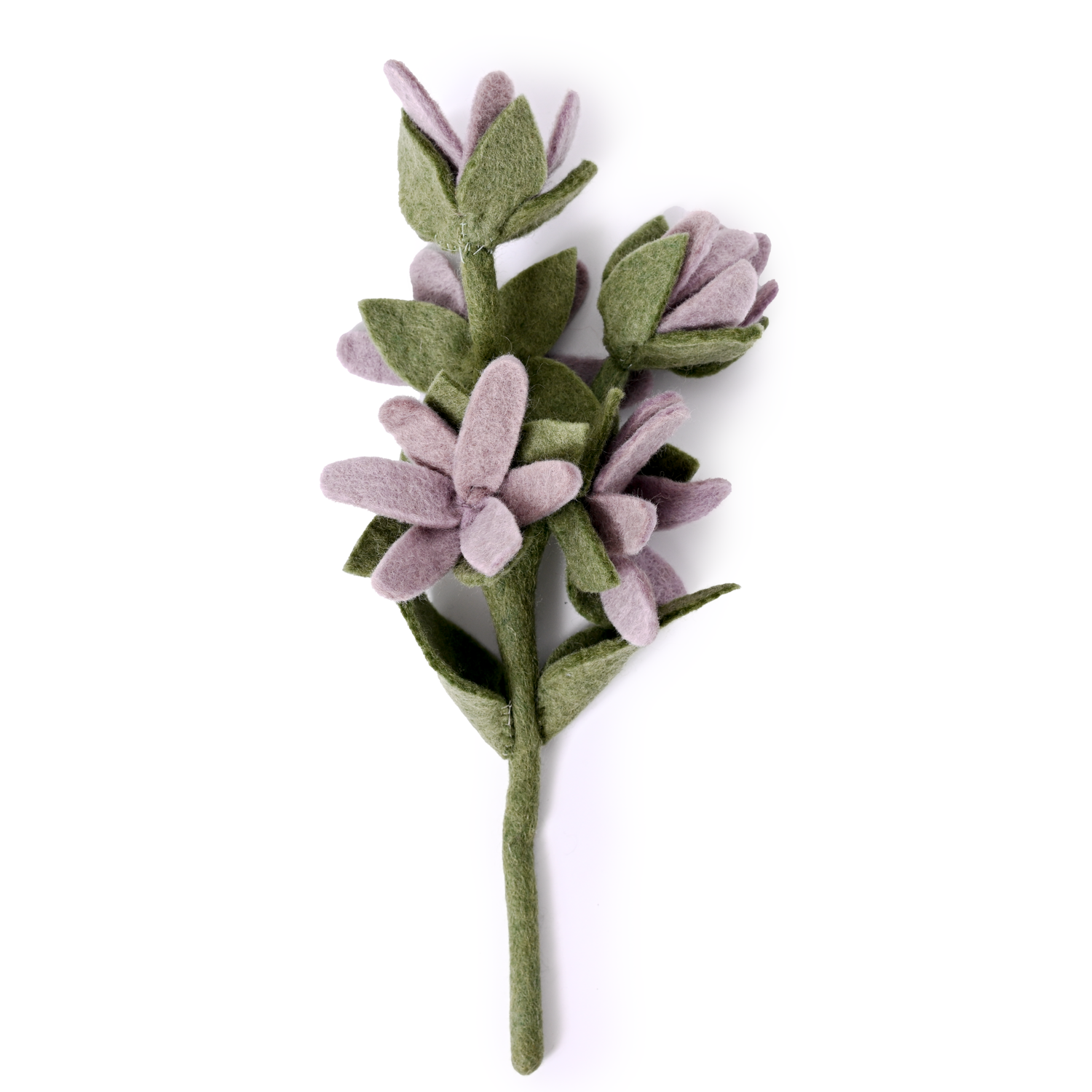 Purple Felt Watsonia Flower Stem- Fair Trade - Global Goods Partners