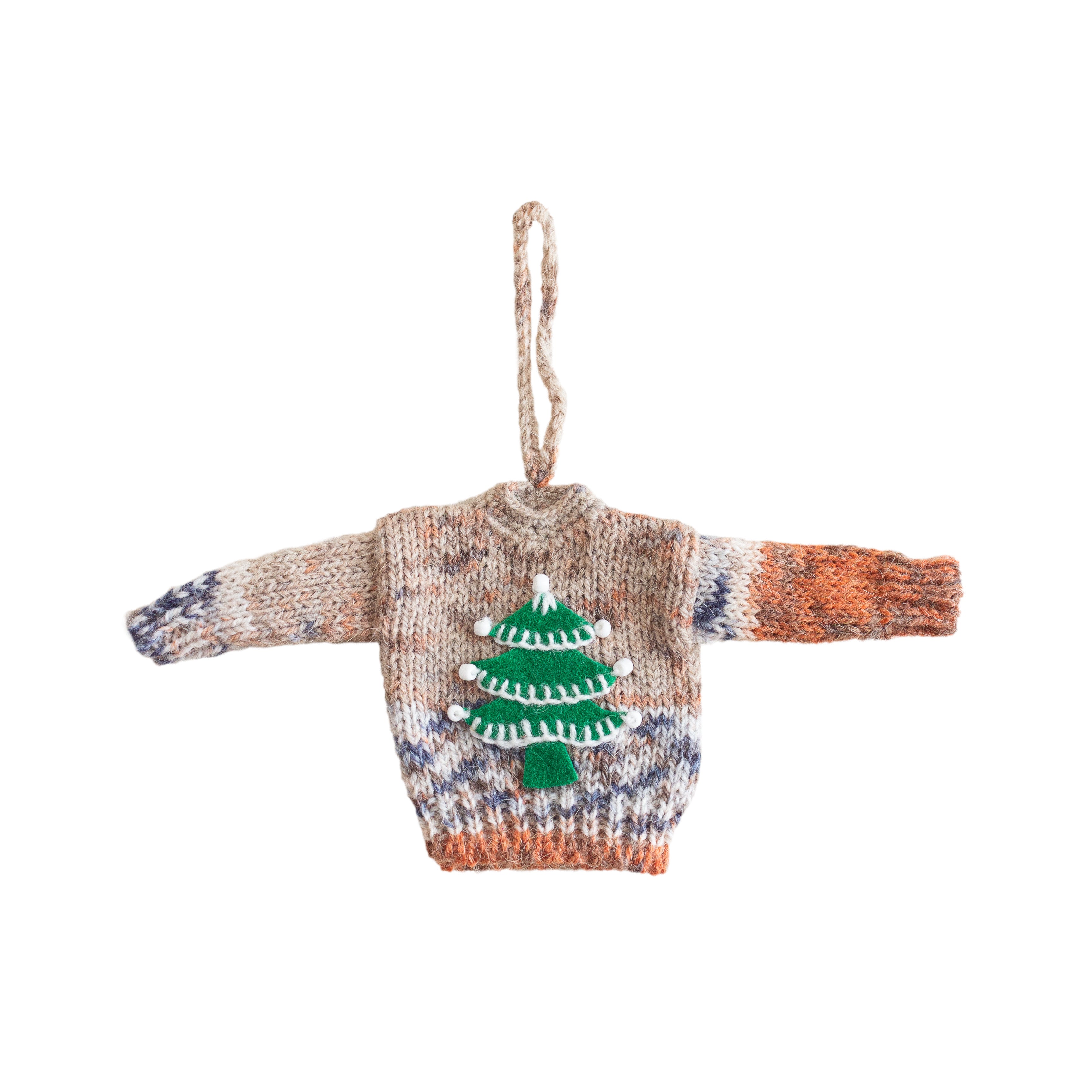 Xmas Tree- Tiny Knit Sweater Ornaments - Global Goods Partners