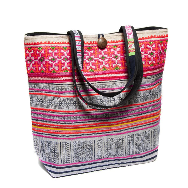 SAMPLE SALE: Large Woven Tote Bag