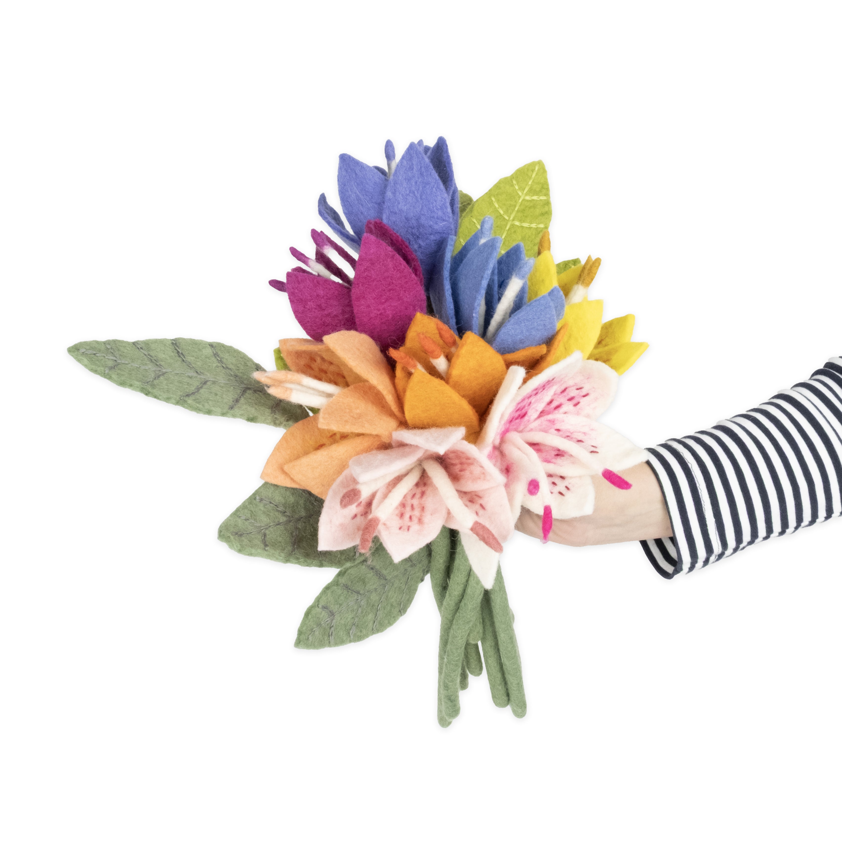 Felt Stargazer Lily Flower