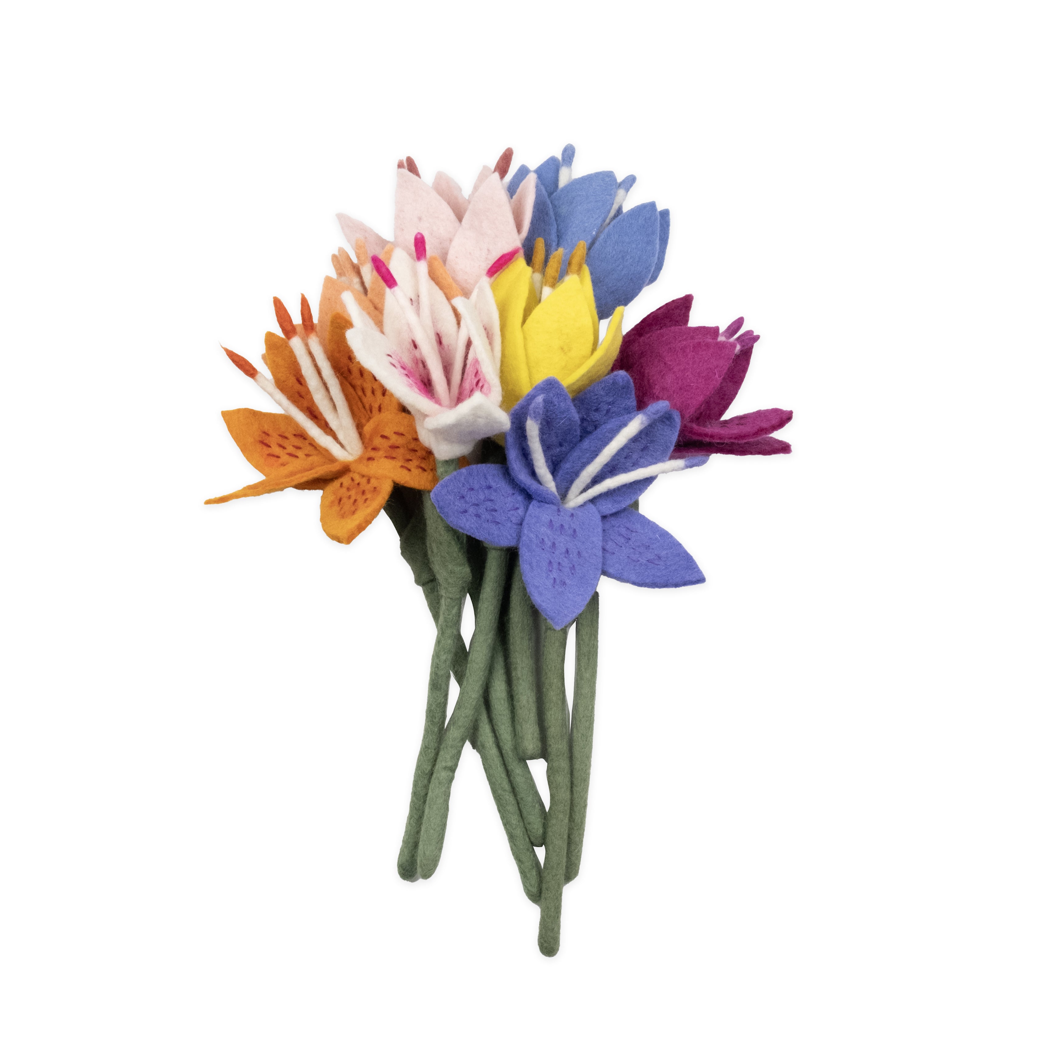 felt lily flower Felt Stargazer Lily Flower