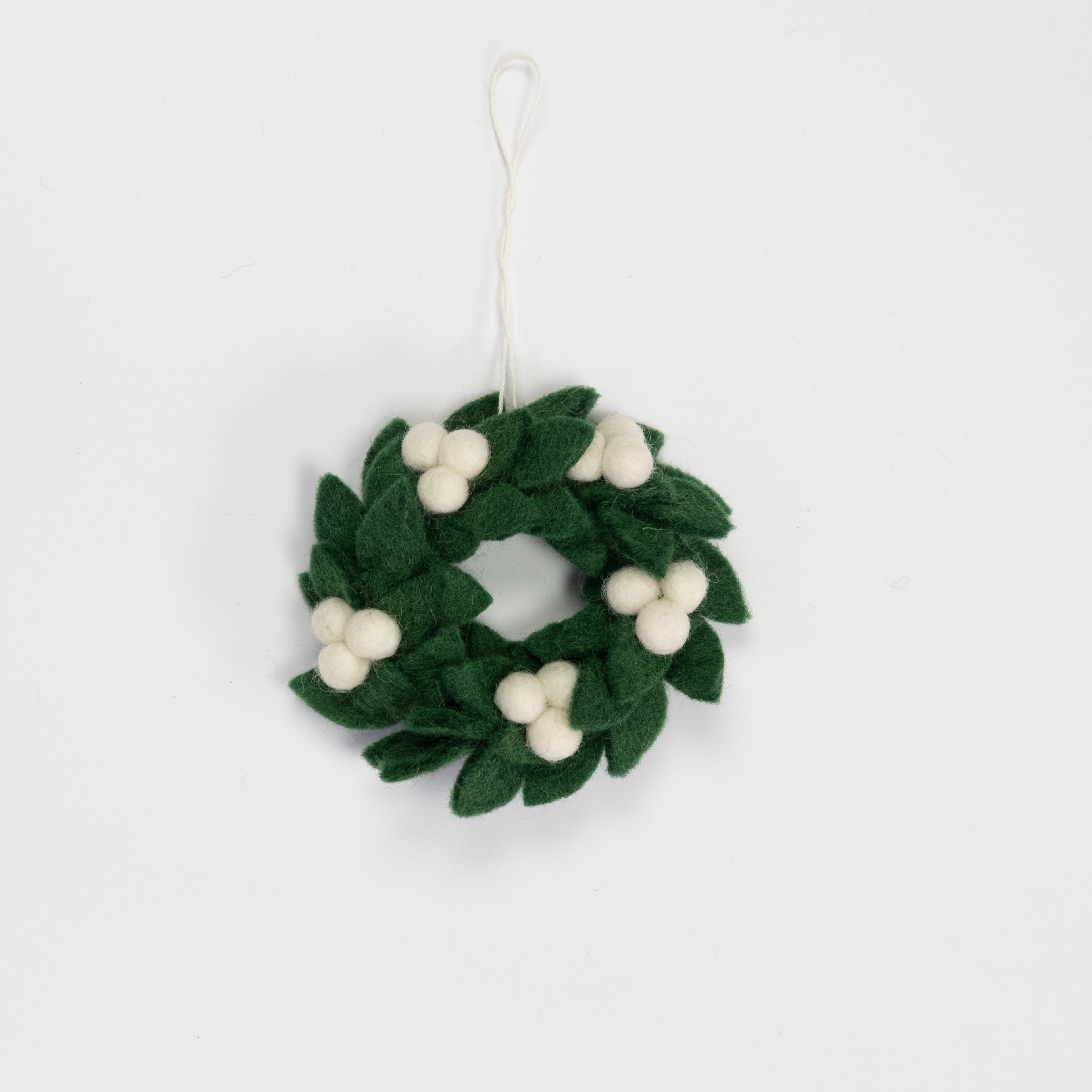 Felt Mini Wreath Ornament