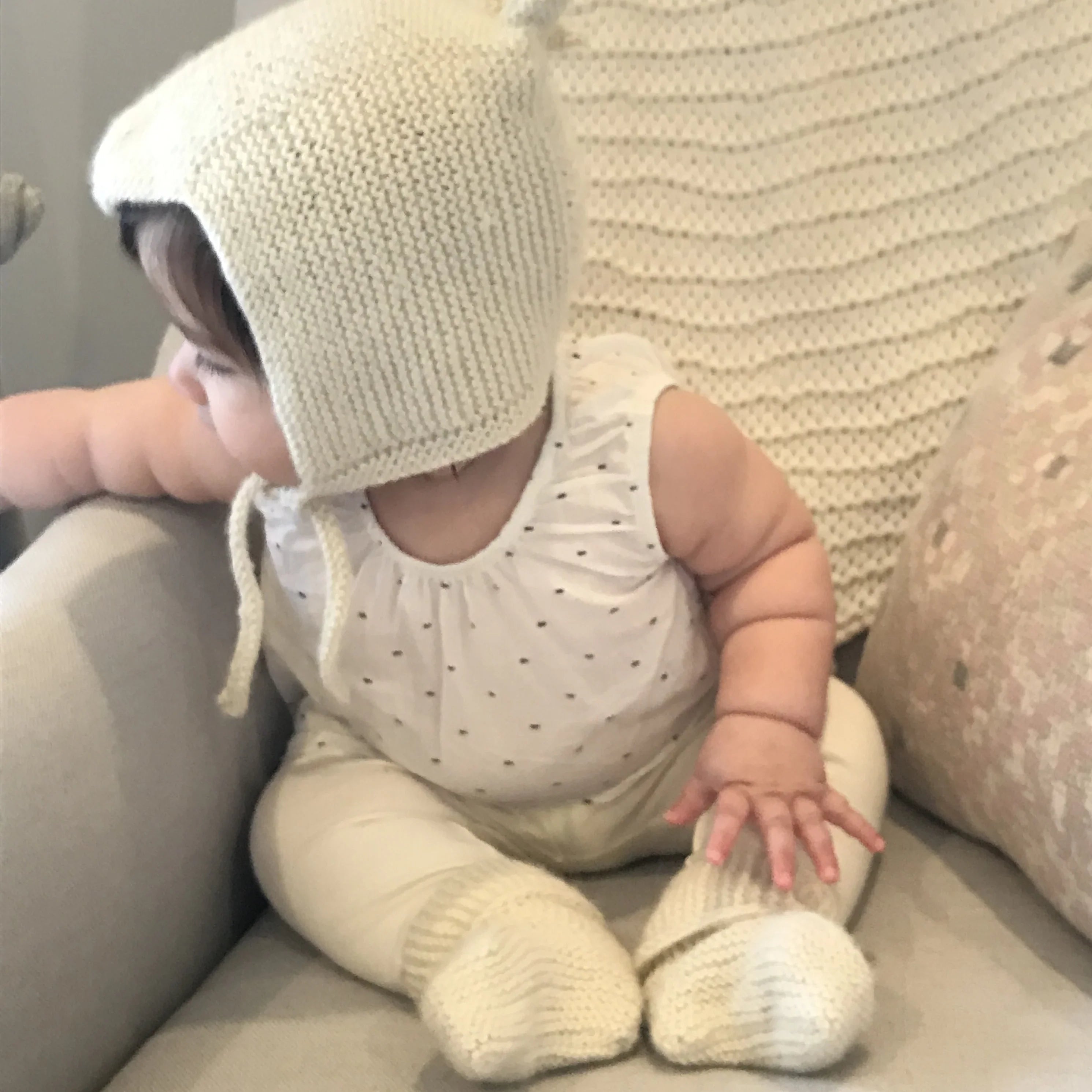 Alpaca Bunny Baby Booties