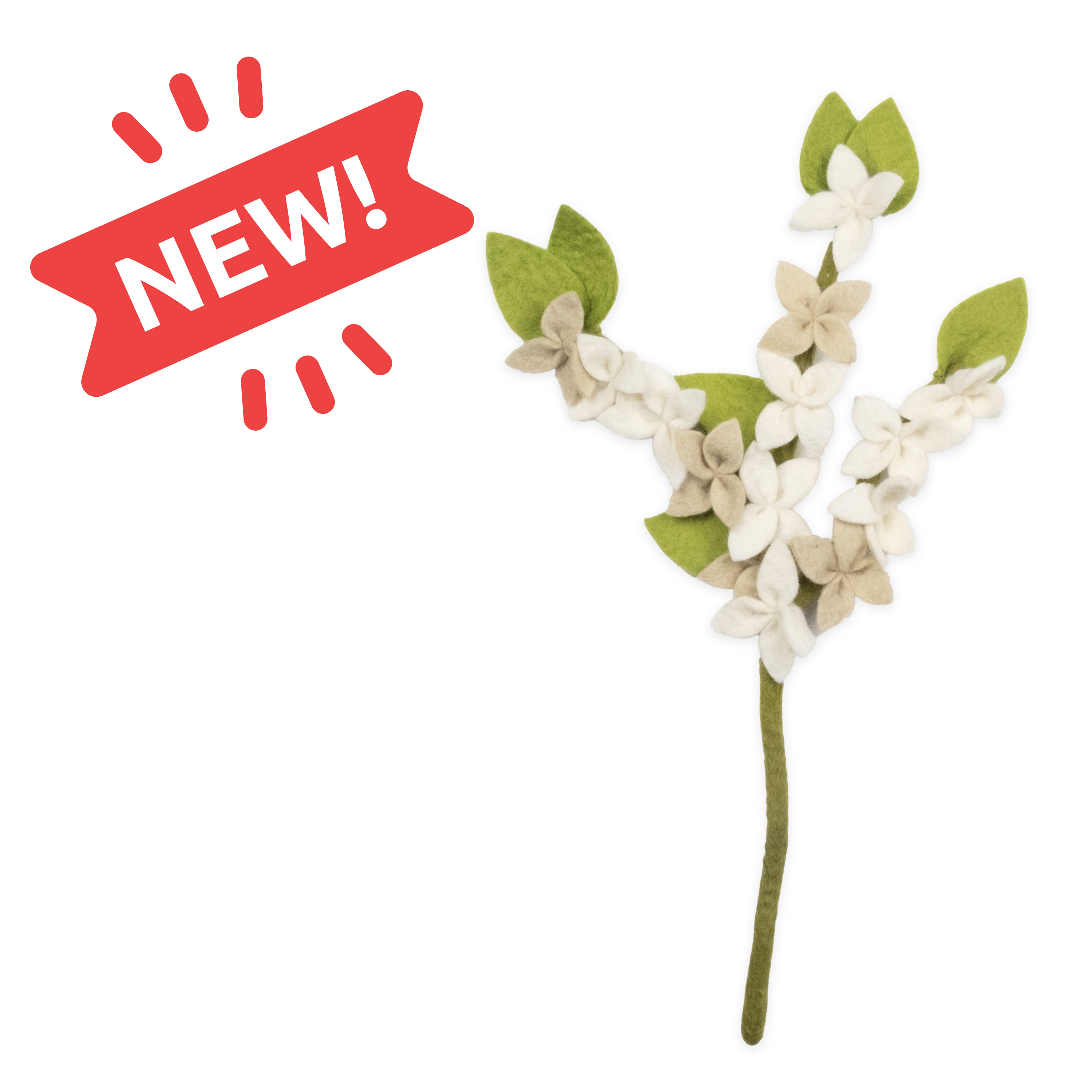 New Felt Forsythia Flower Stem