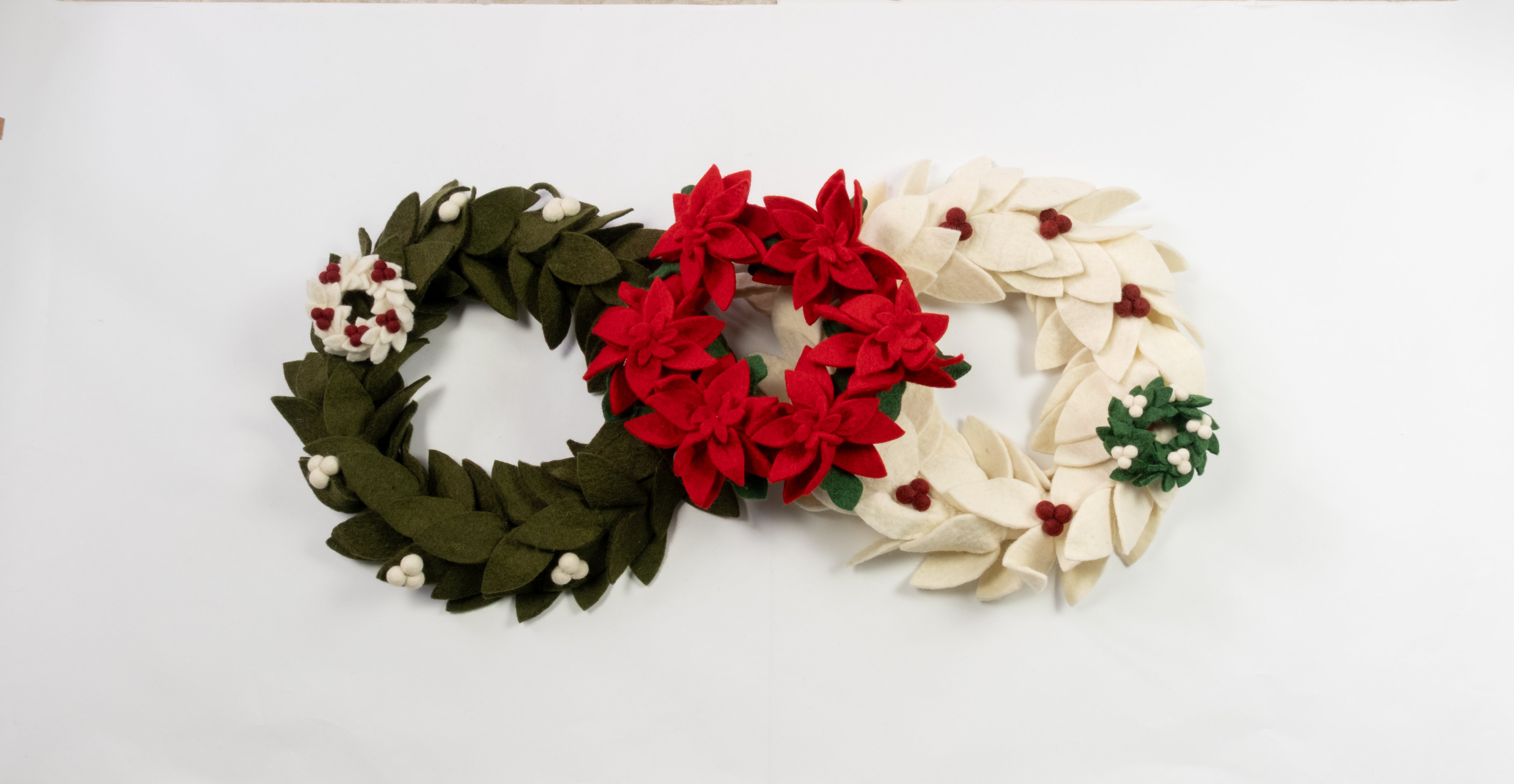 Felt Mini Wreath Ornament