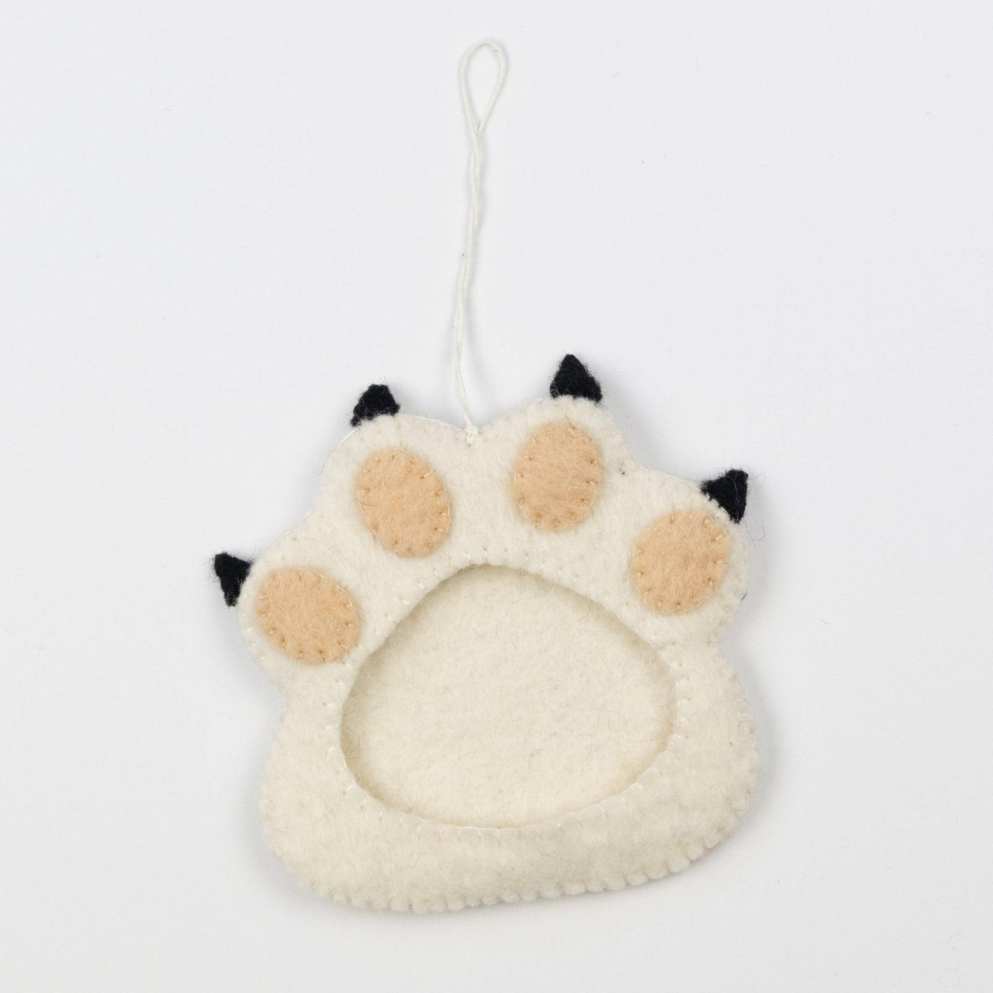 Felt Paw Frame Ornament