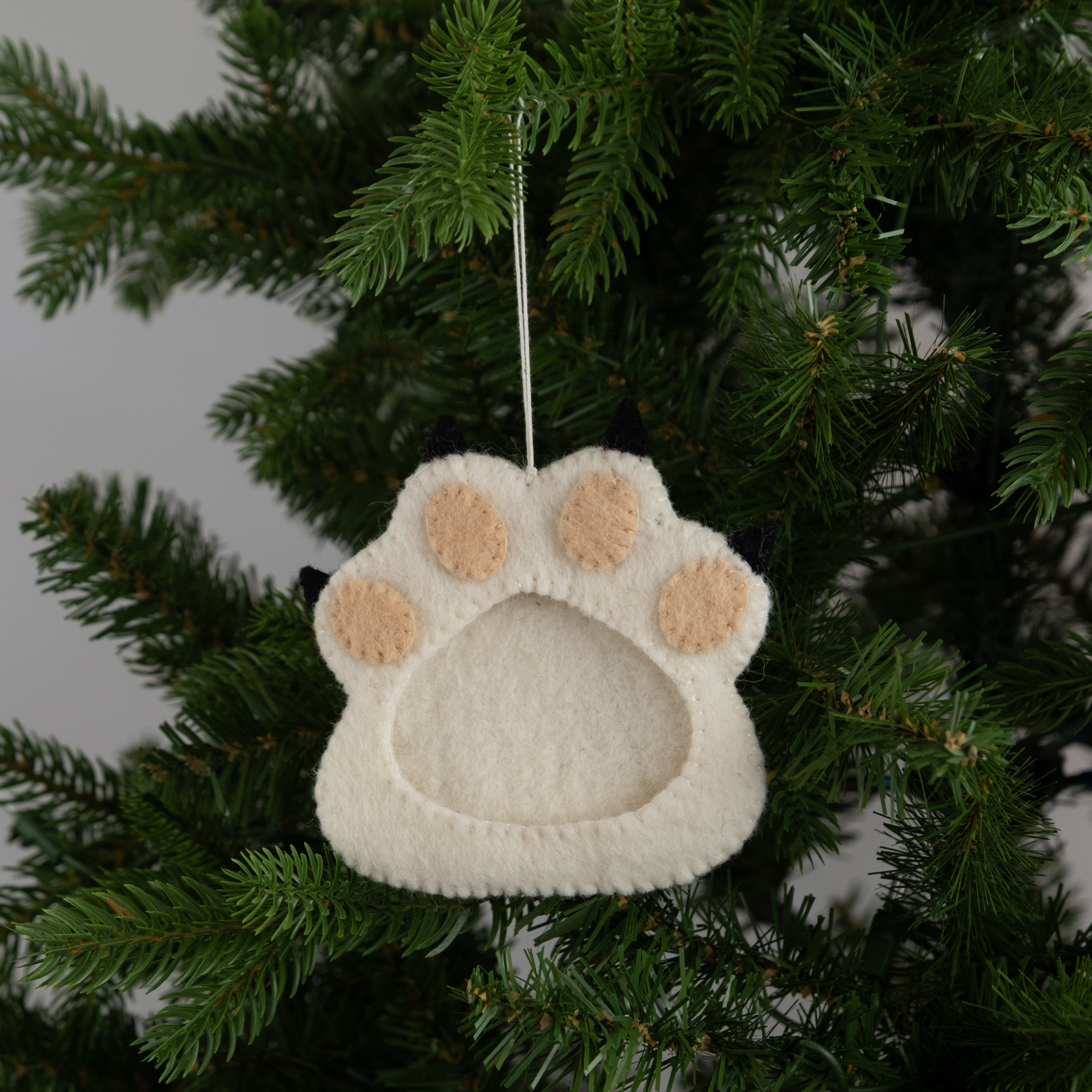 Felt Paw Frame Ornament