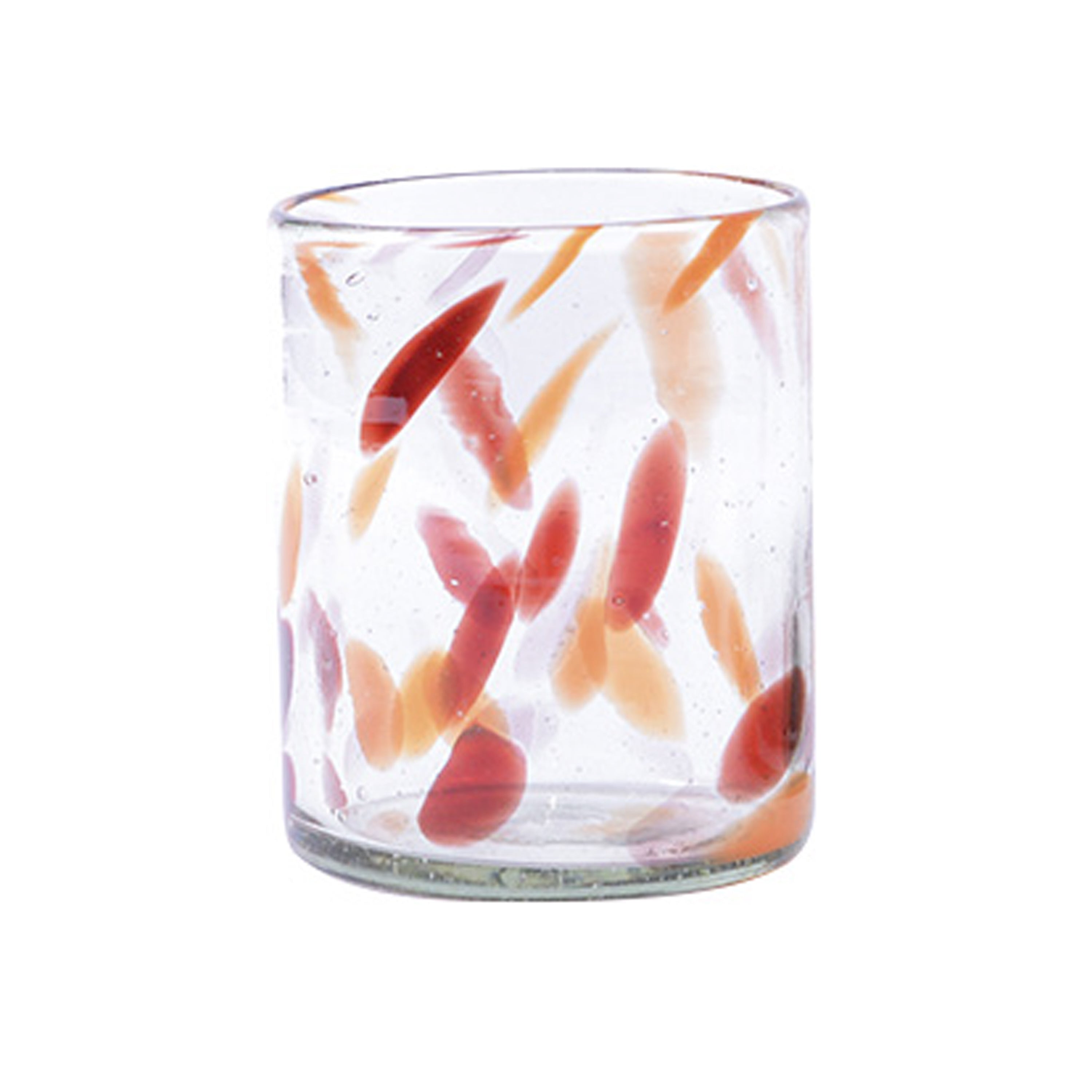 Red Abstract Marks Everyday Drinking Glass - Global Goods Partners