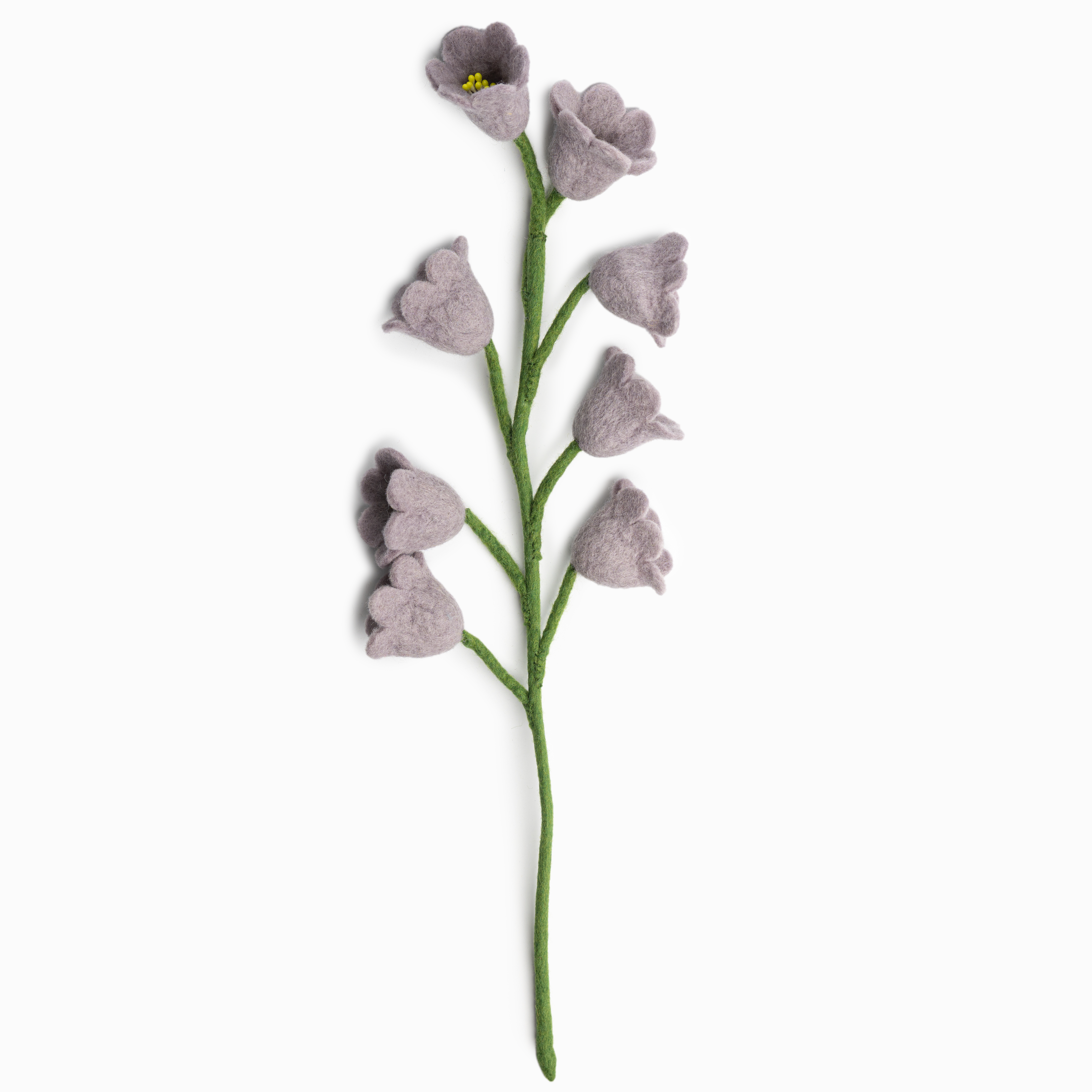 Grey Felt Lily of the Valley Flower - Fair Trade - Global Goods Partners