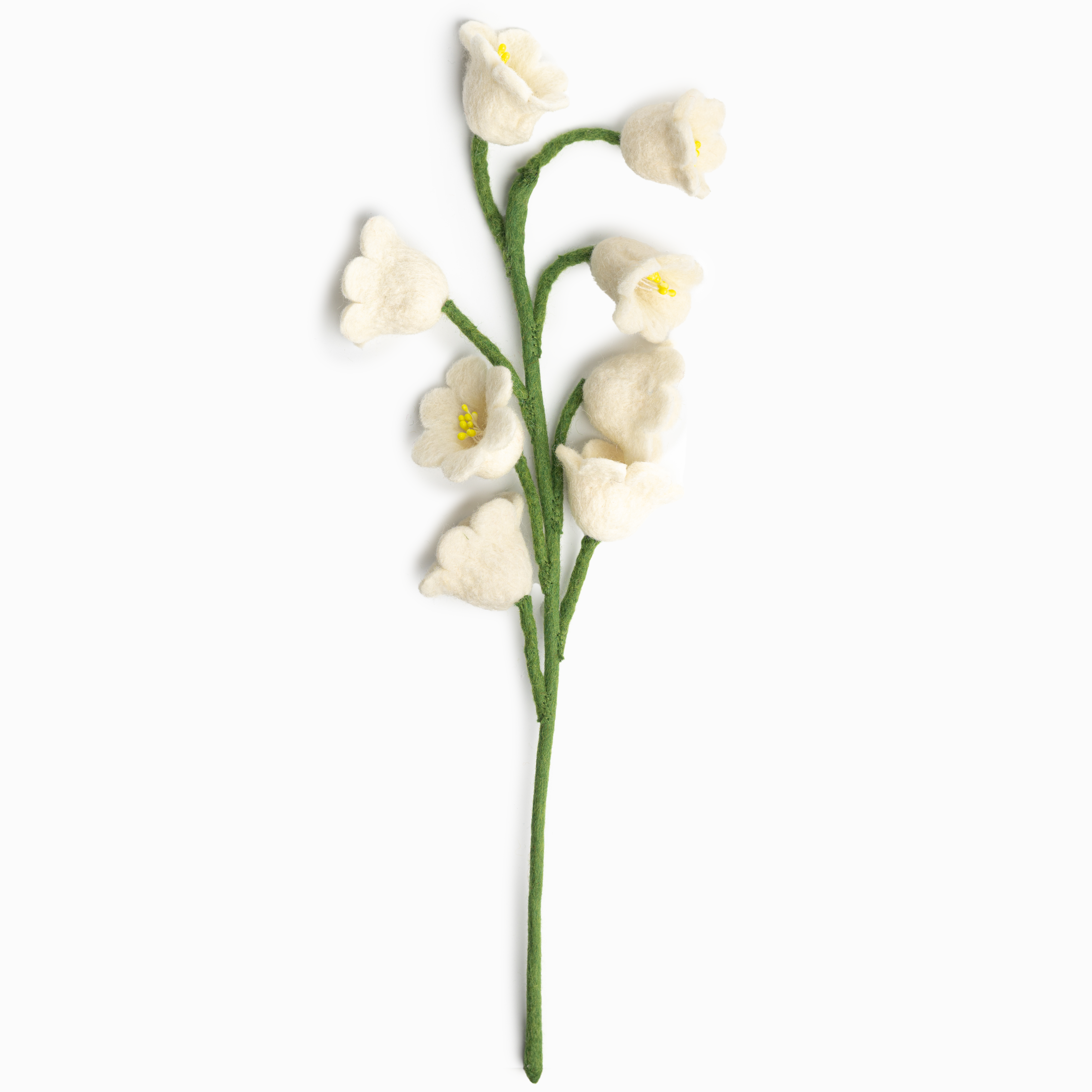 Cream Felt Lily of the Valley Flower - Fair Trade - Global Goods Partners