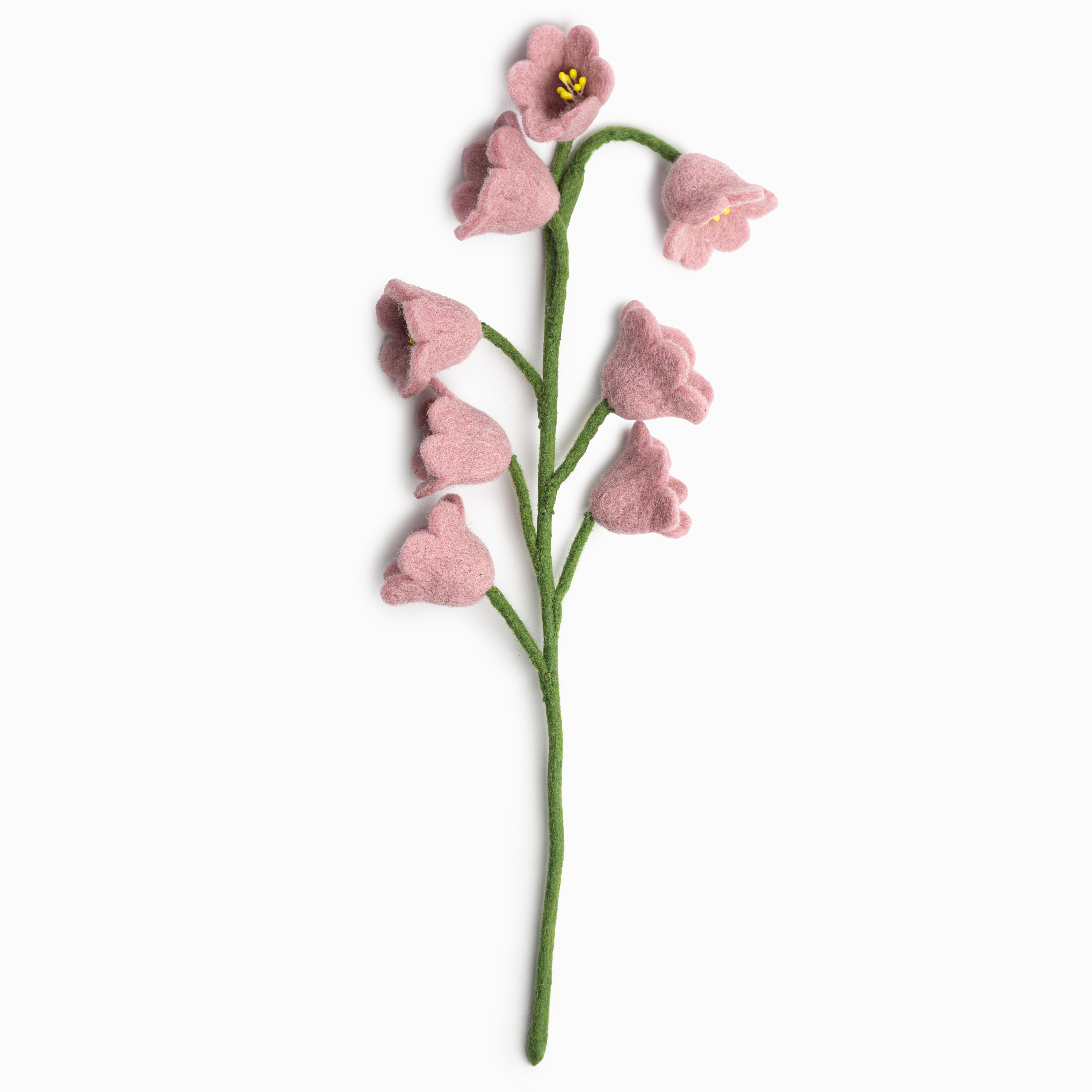 pink Felt Lily of the Valley Flower - Fair Trade - Global Goods Partners