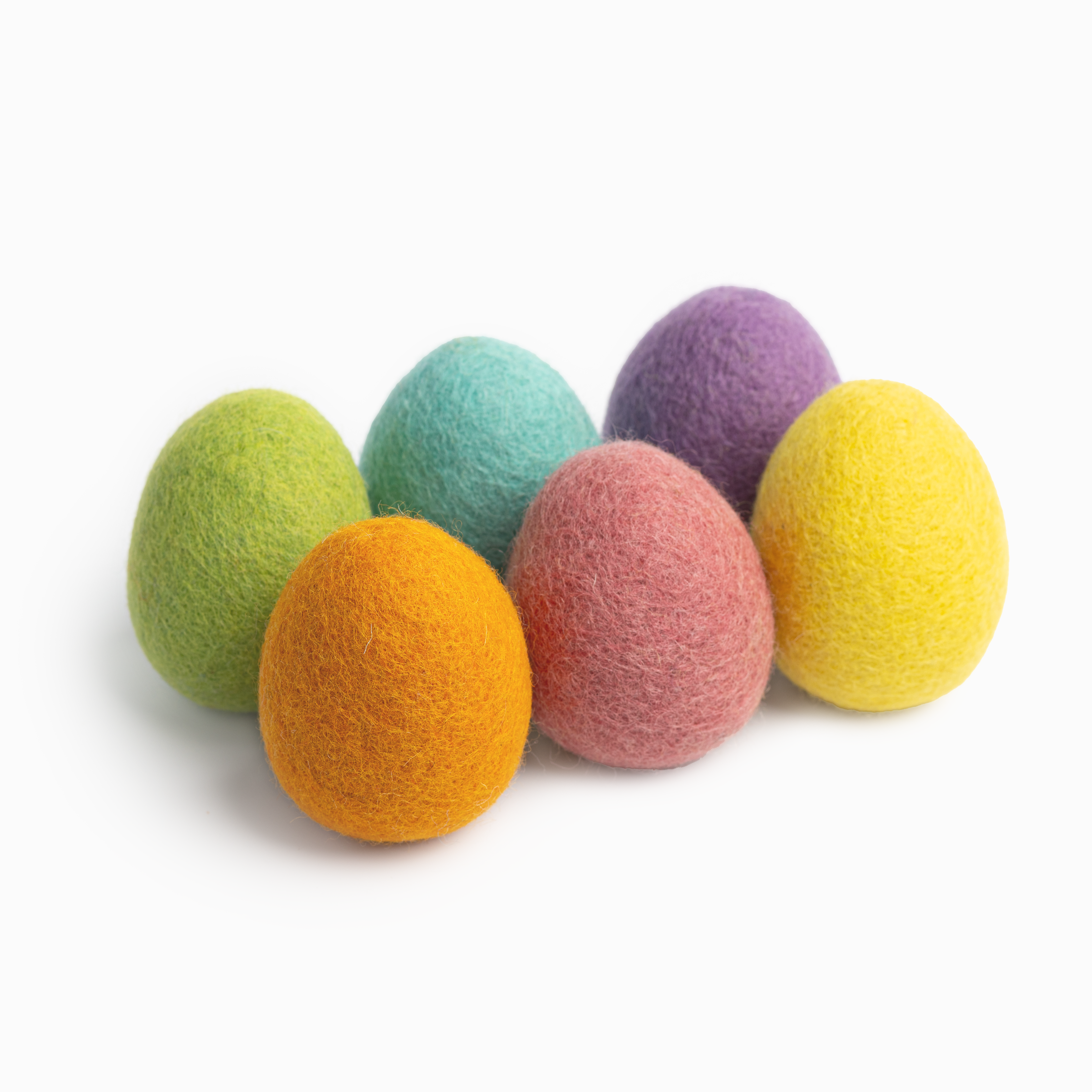 Set of colorful felt play easter eggs Global Goods Partners