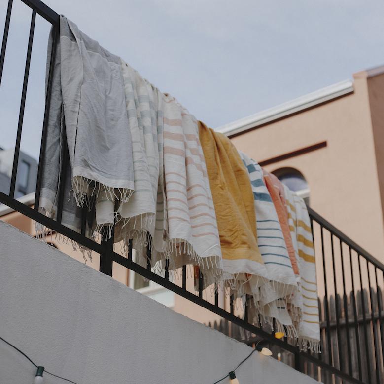 Striped Cotton Beach & Bath Towel