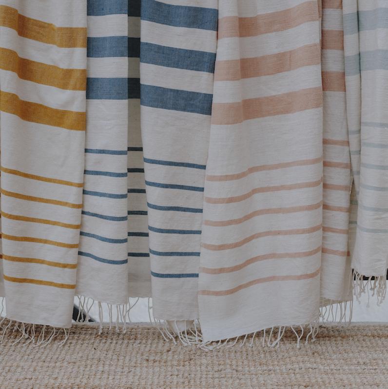 Striped Cotton Beach & Bath Towel