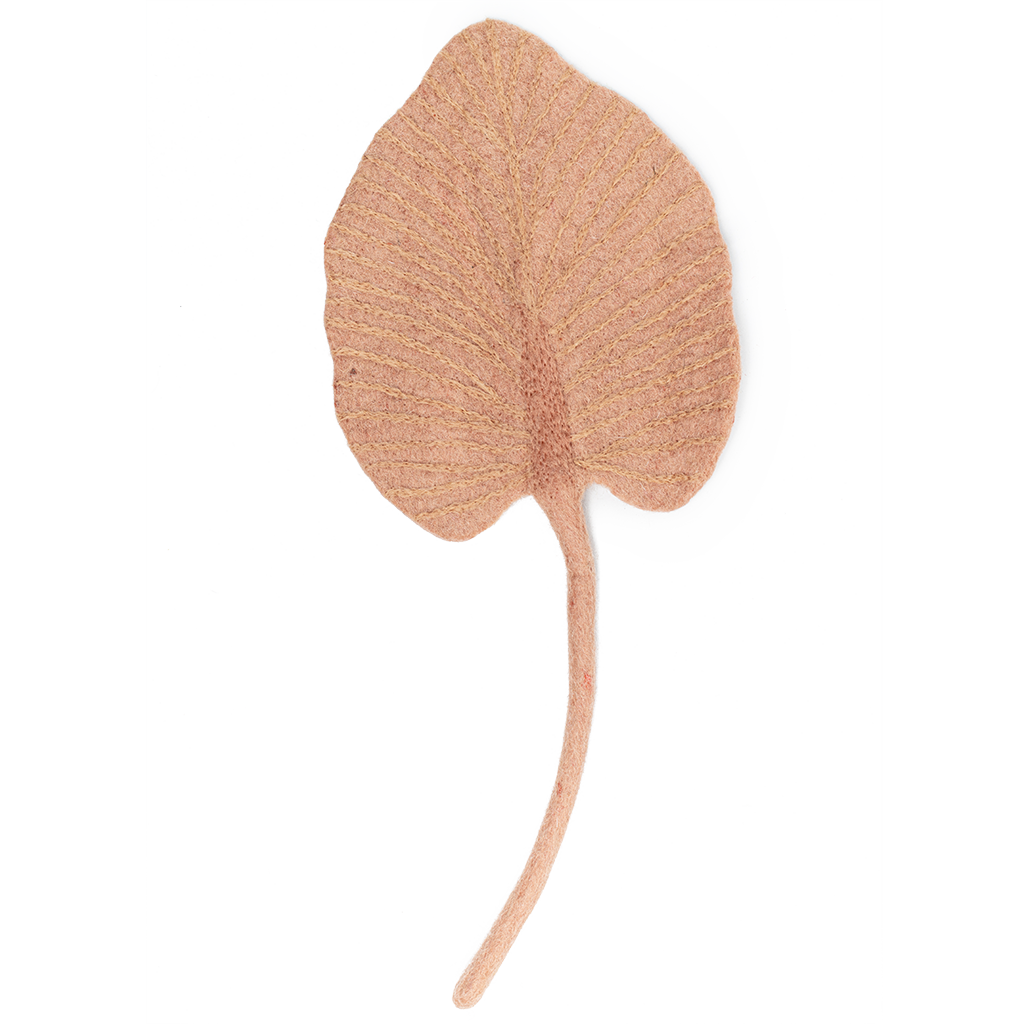 Brown Felt Palm Leaf