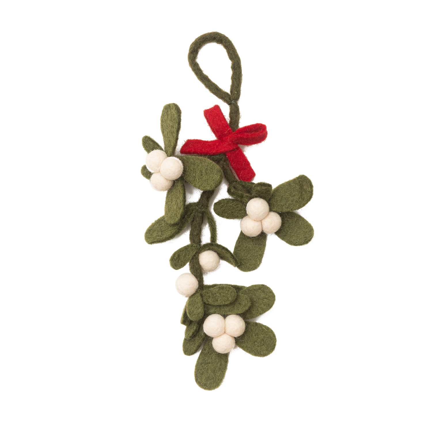Felt Mistletoe Hanging Ornament - Global Goods Partners Fair Trade