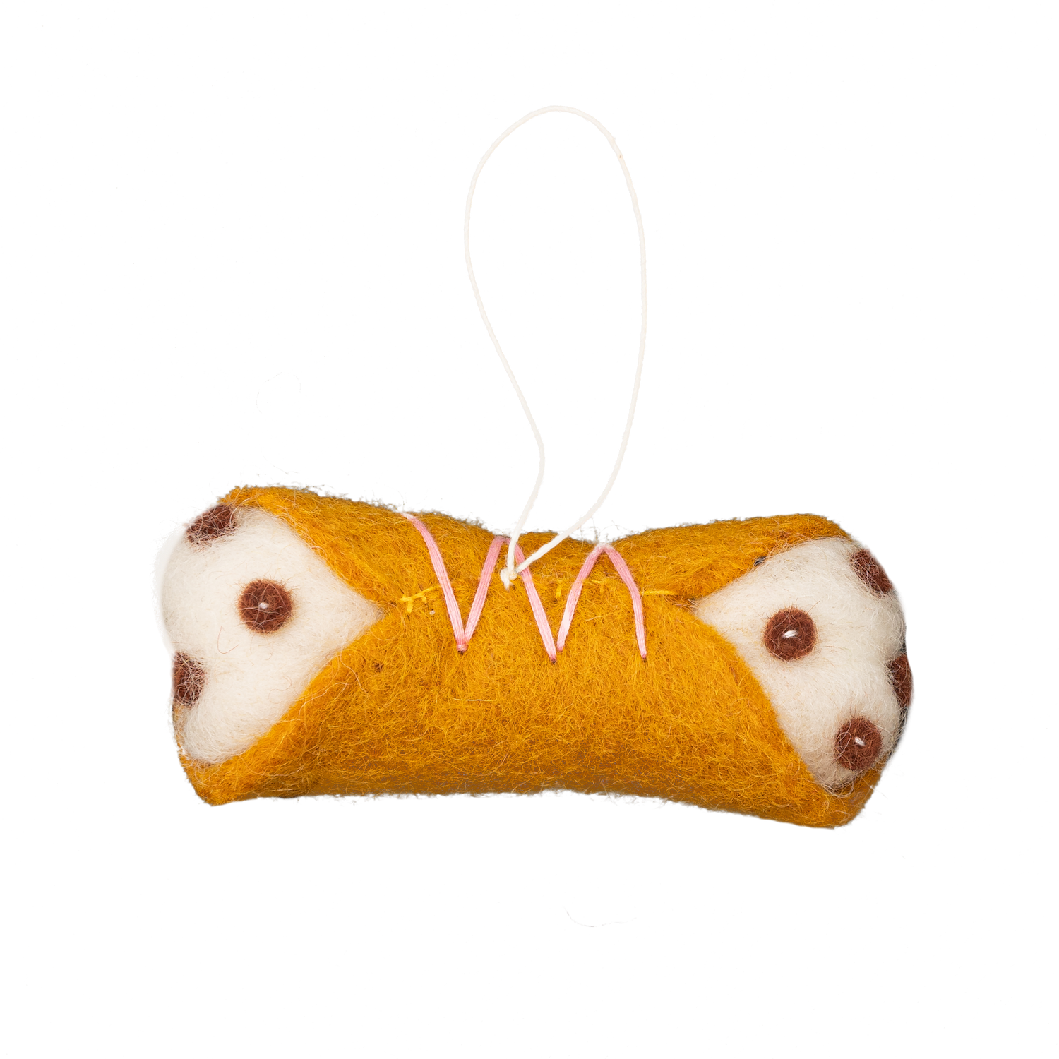 Felt Cannoli Ornament Detailed - Fair Trade - Global Goods Partners