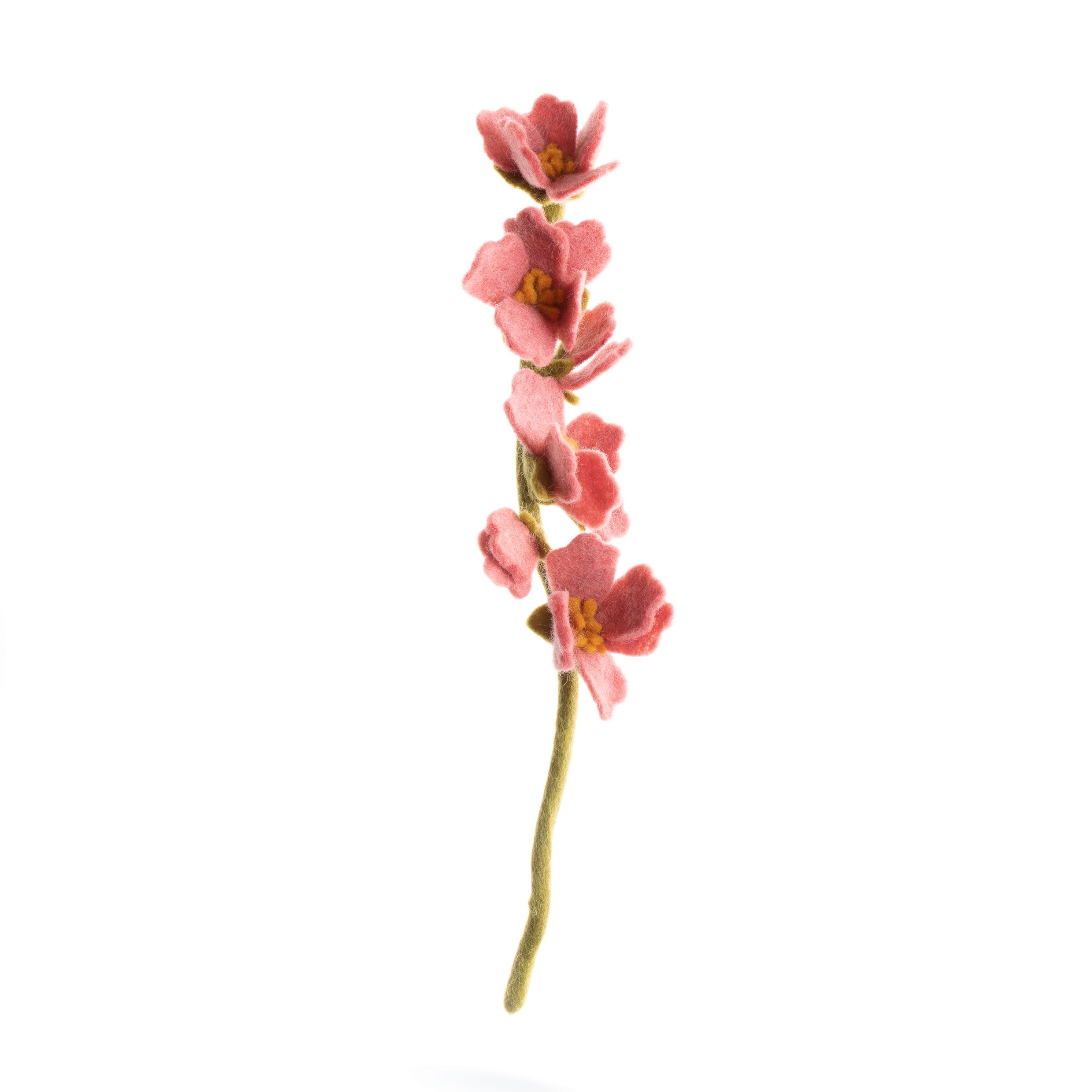 PInk Felt Cherry Blossom Stem - Fair Trade -Global Goods Partners