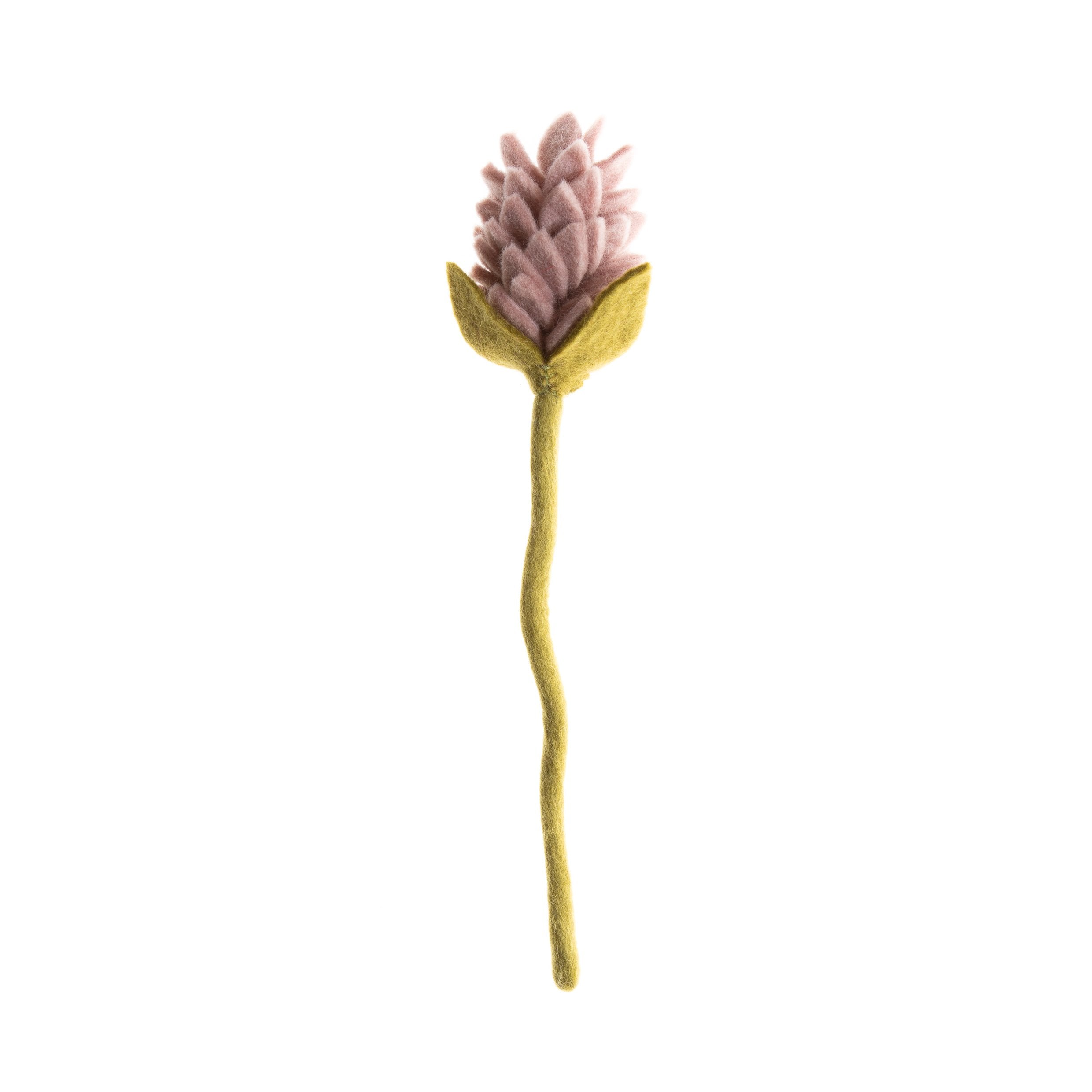 Lavender Felt Alpinia Floral Stem- Fair Trade - Global Goods Partners