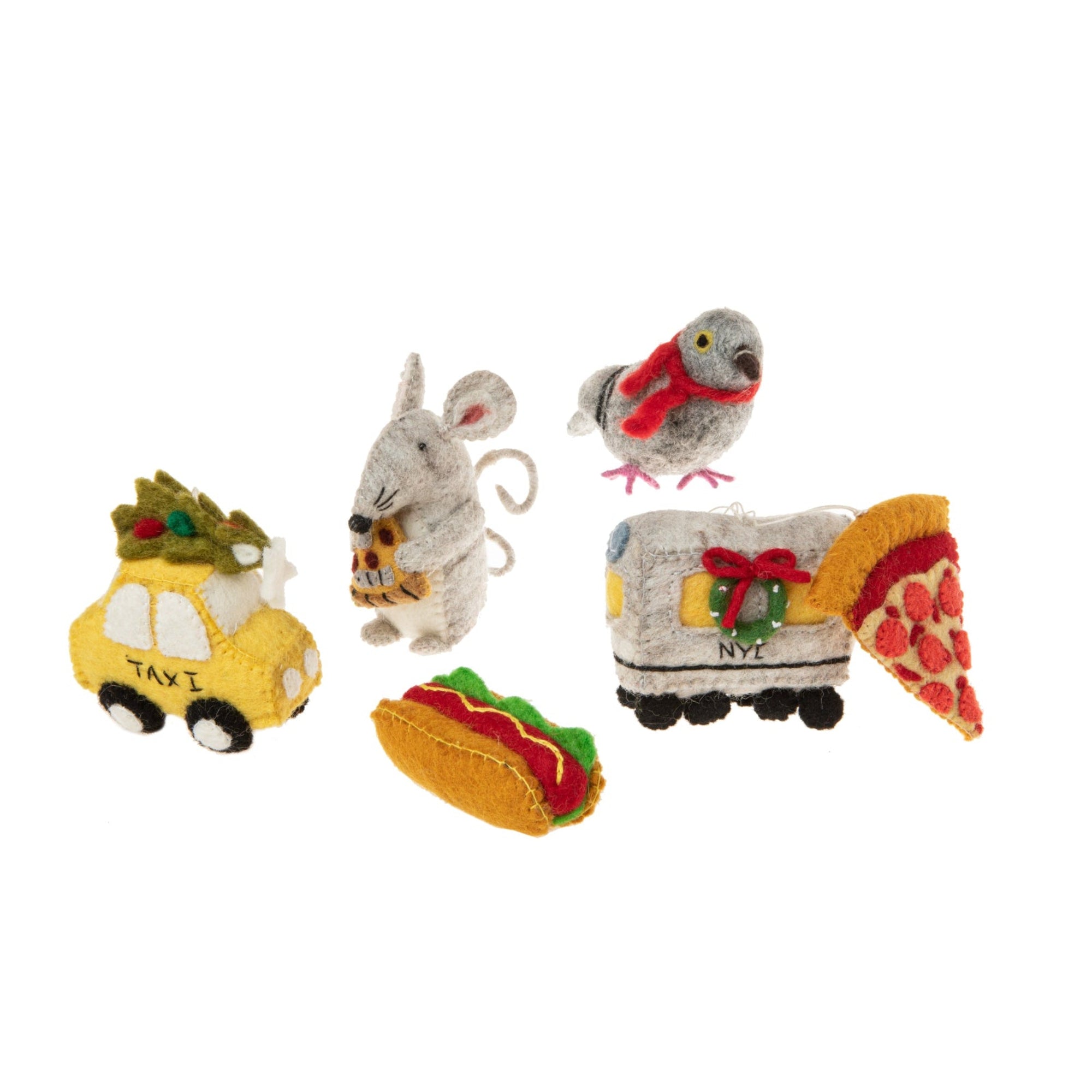 NYC series of felt gift ornaments