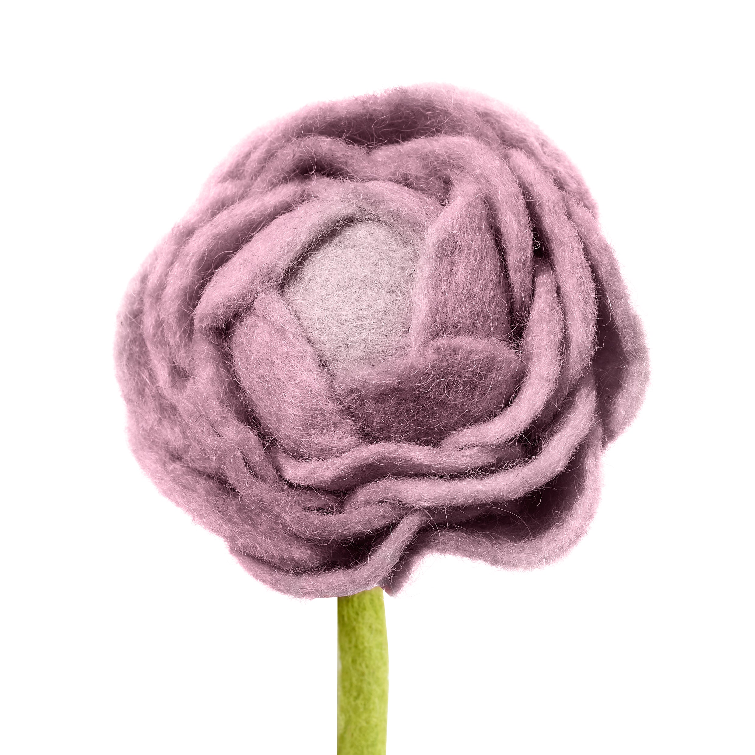 Blush Peach Felt Peony Flowers Handmade in Nepal women artisans | Global Goods Partners fair trade social conscious purchase valentine's day girlfriend gift idea bouquet felted products giving back