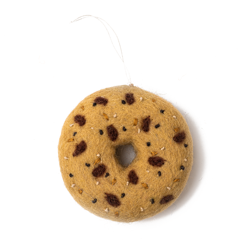 Felt Everything Bagel Ornament - Fair Trade - Global Goods Partners