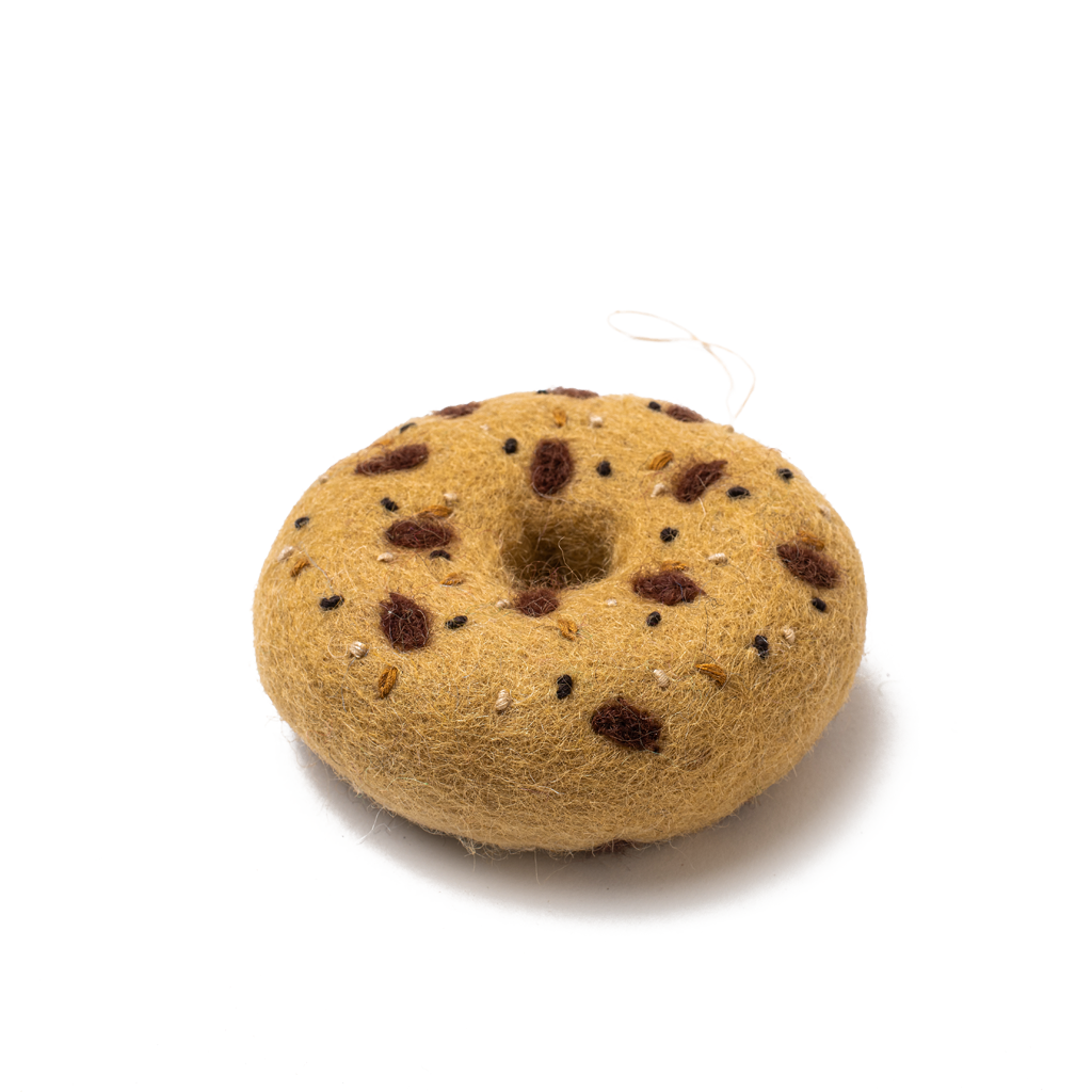 Felt Everything Bagel Ornament Detail - Fair Trade - Global Goods Partners