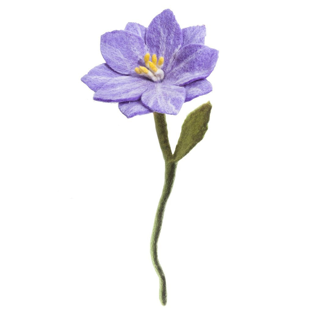 Lavender Felt Wildflower Stem - fair trade - Global Goods Partners