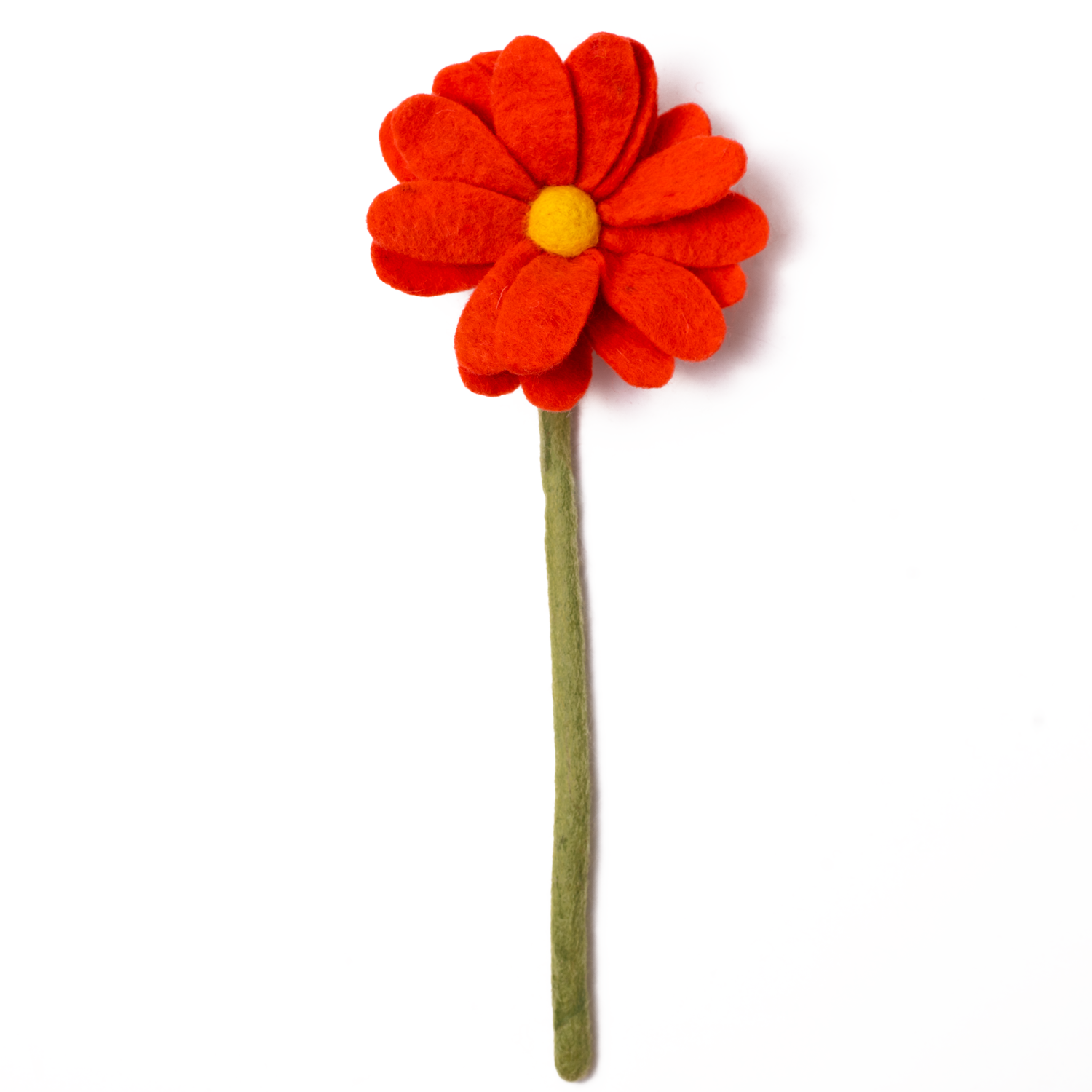 Felt Red Daisy Flower - Fair Trade - Global Goods Partners