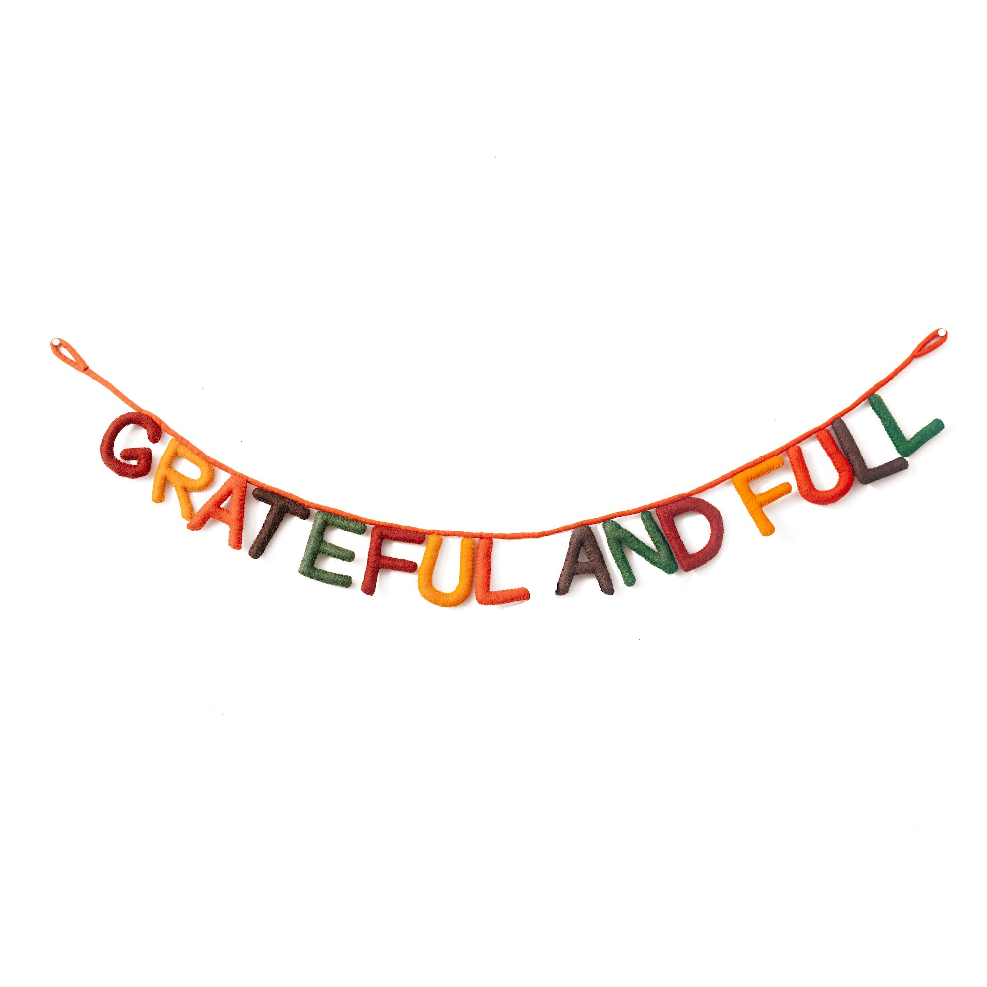 Felt Grateful and Full Letter Garland - Global Goods Partners- Fair Trade