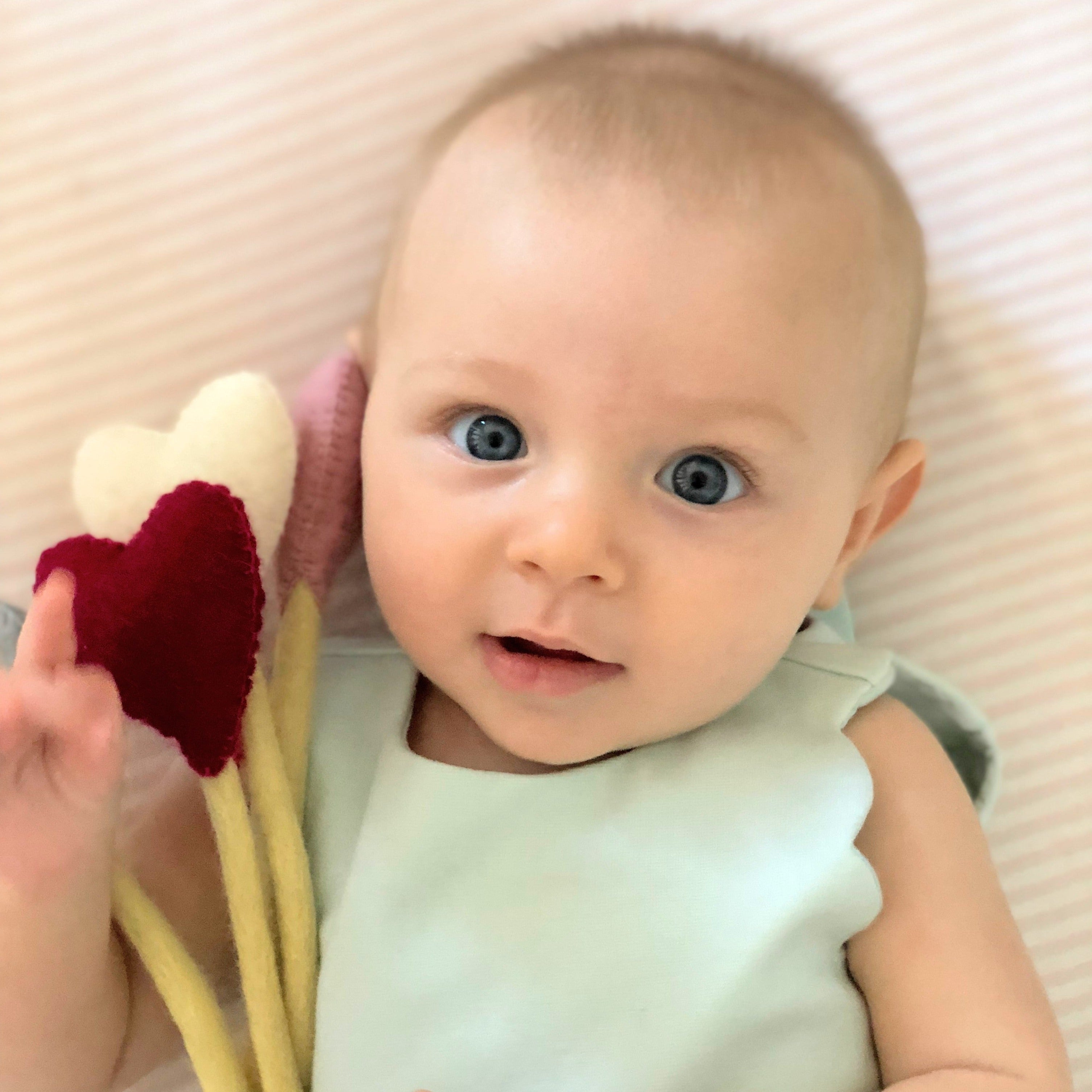 Felt Heart Stem with baby - Global Goods Partners